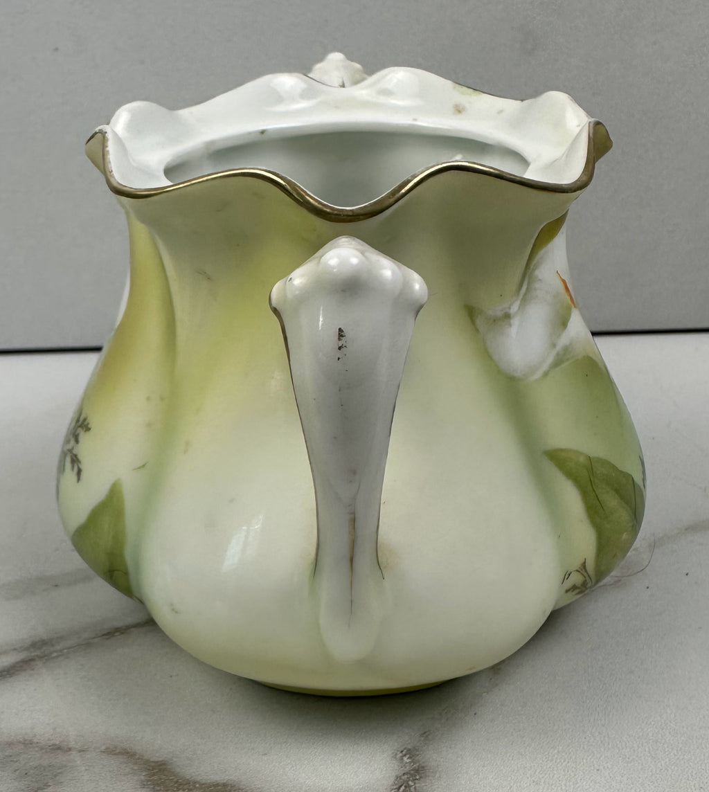 Art Nouveau R.S. Germany Calla Lily Sugar Bowl