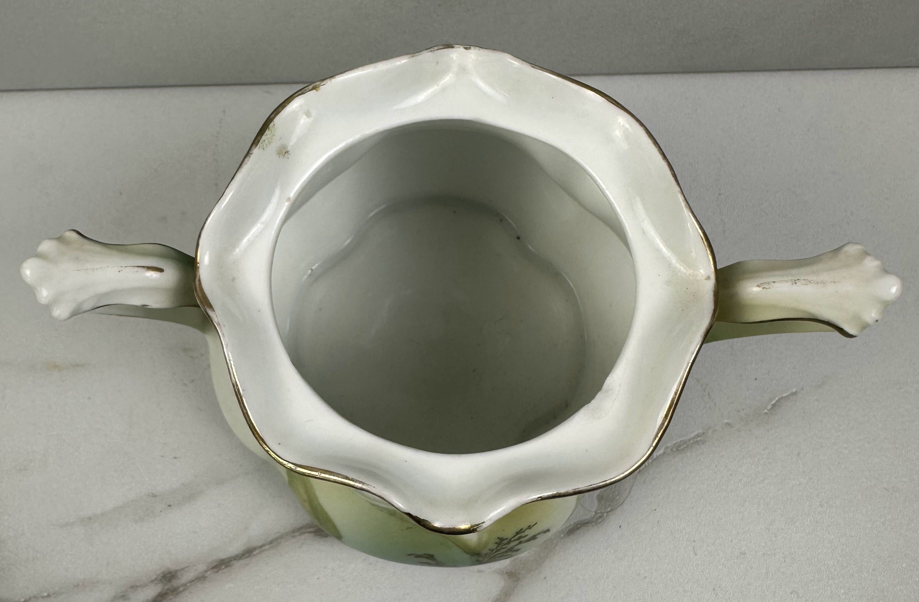 Art Nouveau R.S. Germany Calla Lily Sugar Bowl