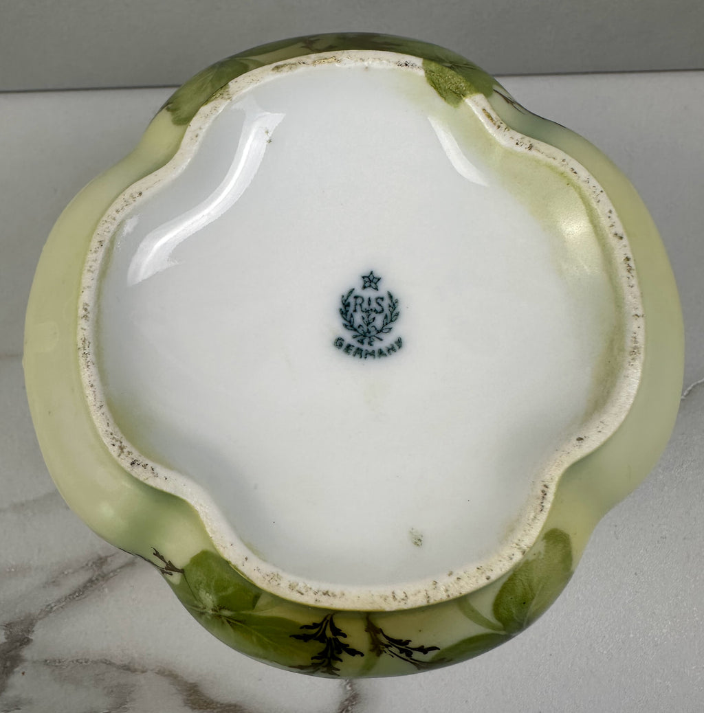 Art Nouveau R.S. Germany Calla Lily Sugar Bowl