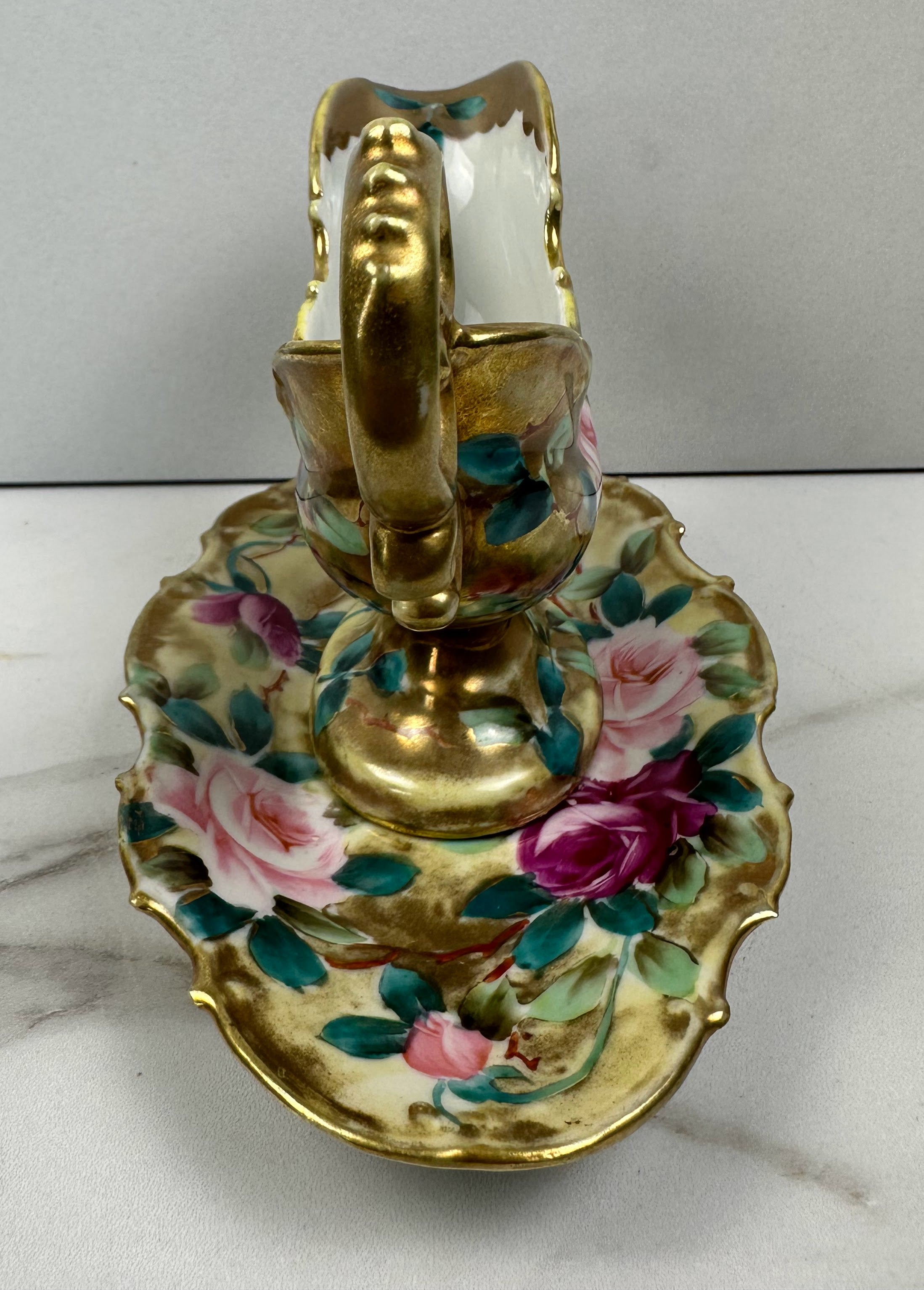 Nippon Hand-Painted Porcelain Gravy Boat