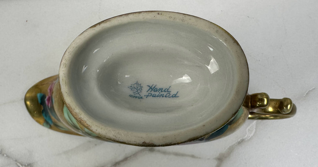 Nippon Hand-Painted Porcelain Gravy Boat
