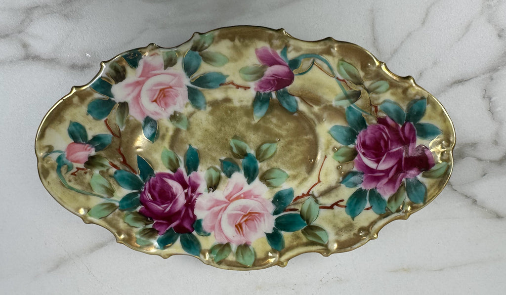 Nippon Hand-Painted Porcelain Gravy Boat