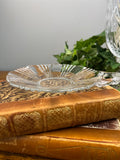 Clear Depression Glass - "Sunray Nappy" Pattern-  Fostoria