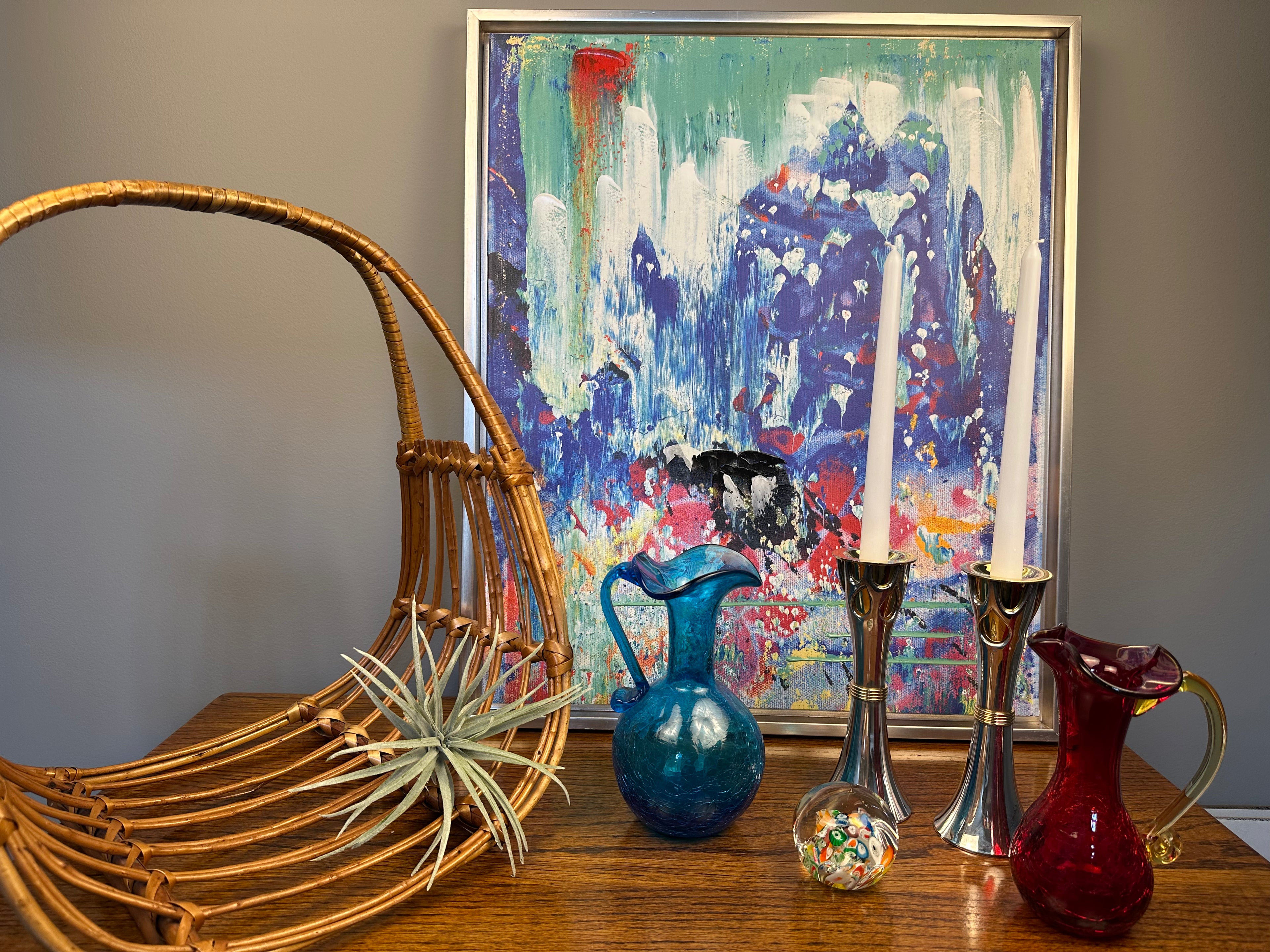 Murano Millefiori Glass Paperweight