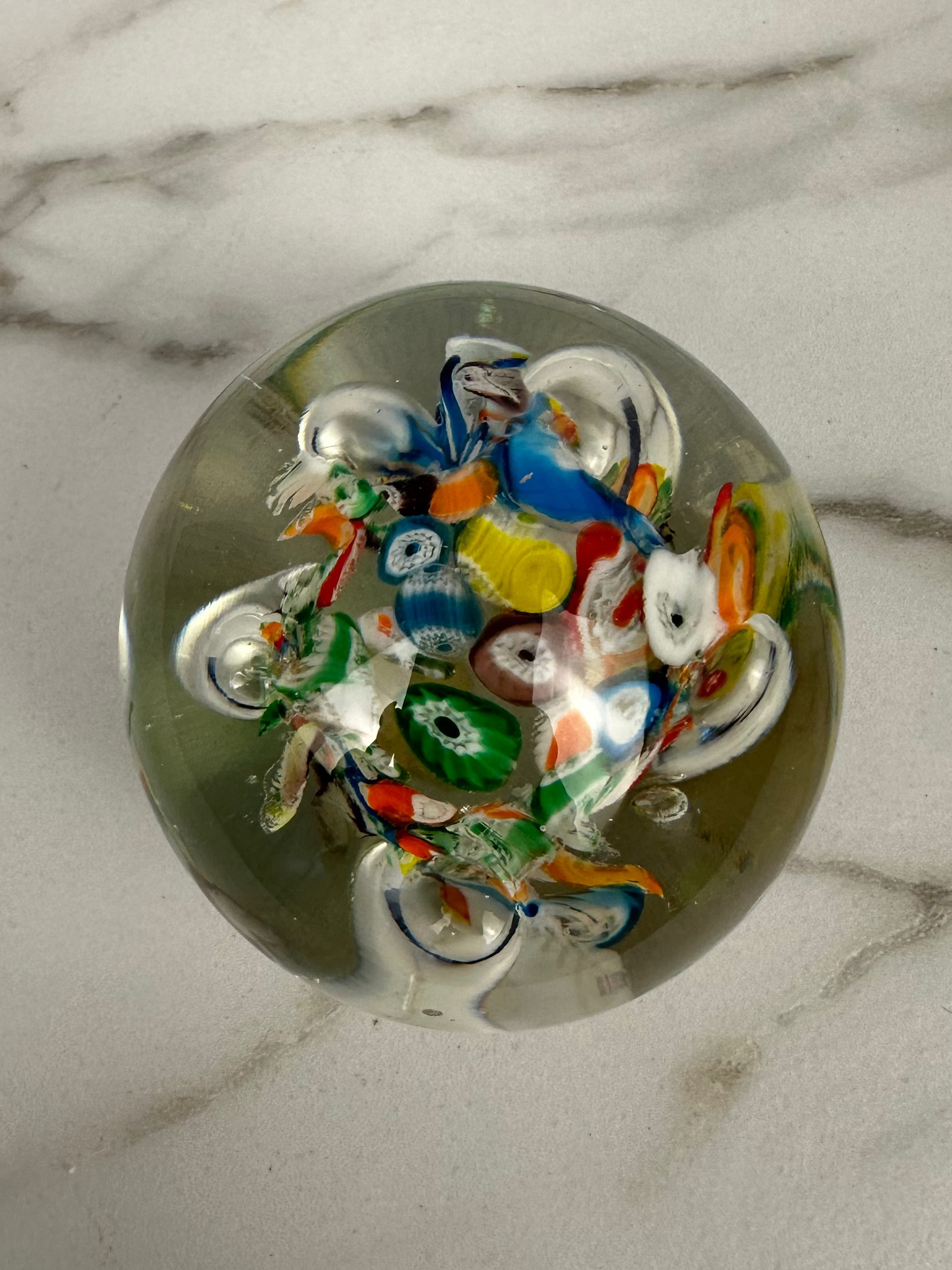 Murano Millefiori Glass Paperweight