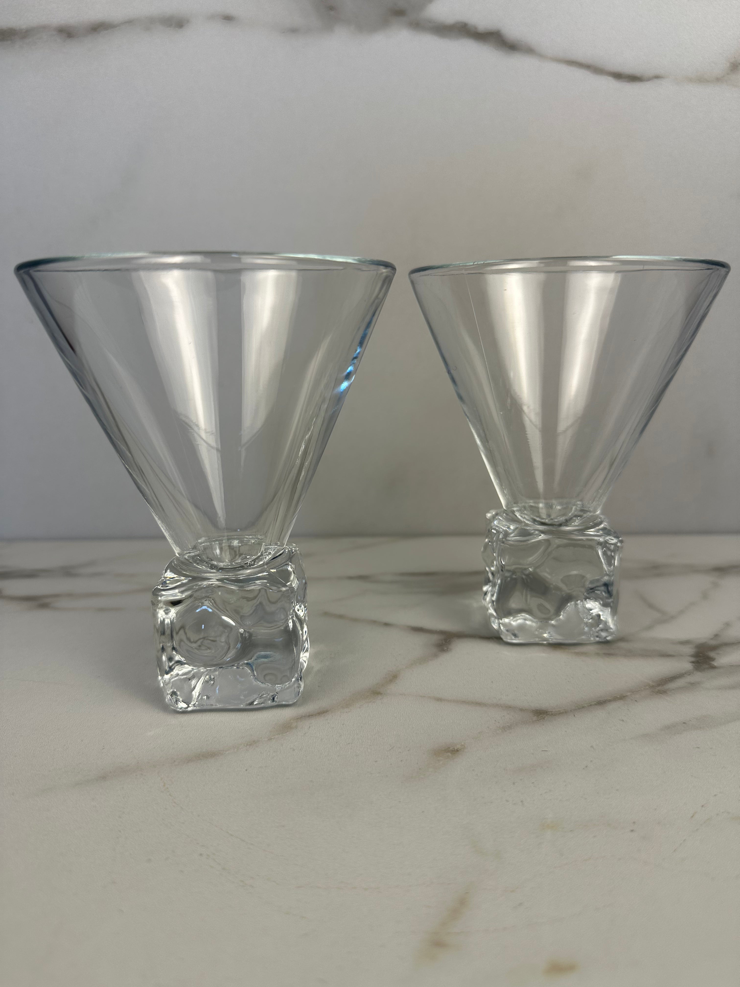 DiSaronno Melting Ice Cube Martini Glass