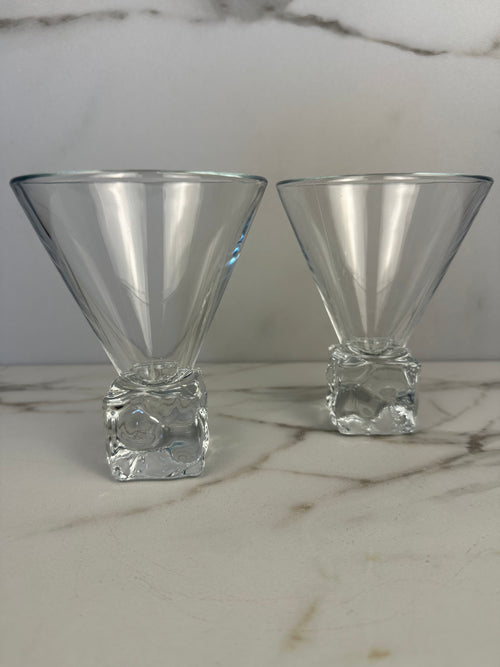 DiSaronno Melting Ice Cube Martini Glass
