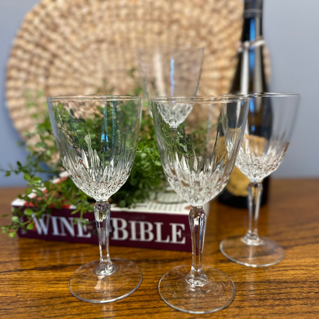 Luminarc Diamant Cristal D'Arques Frances Crystal Wine Glasses