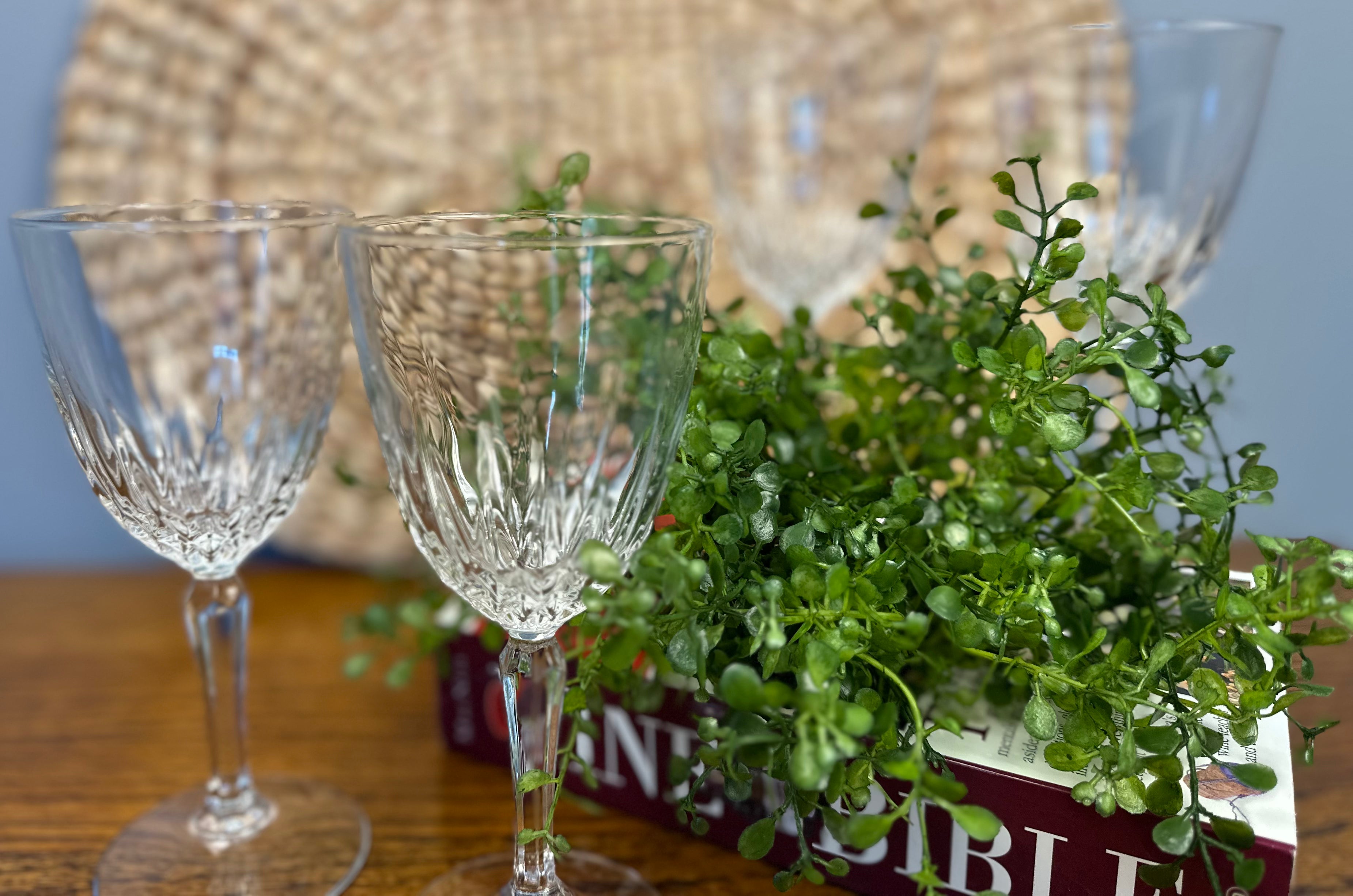 Luminarc Diamant Cristal D'Arques Frances Crystal Wine Glasses