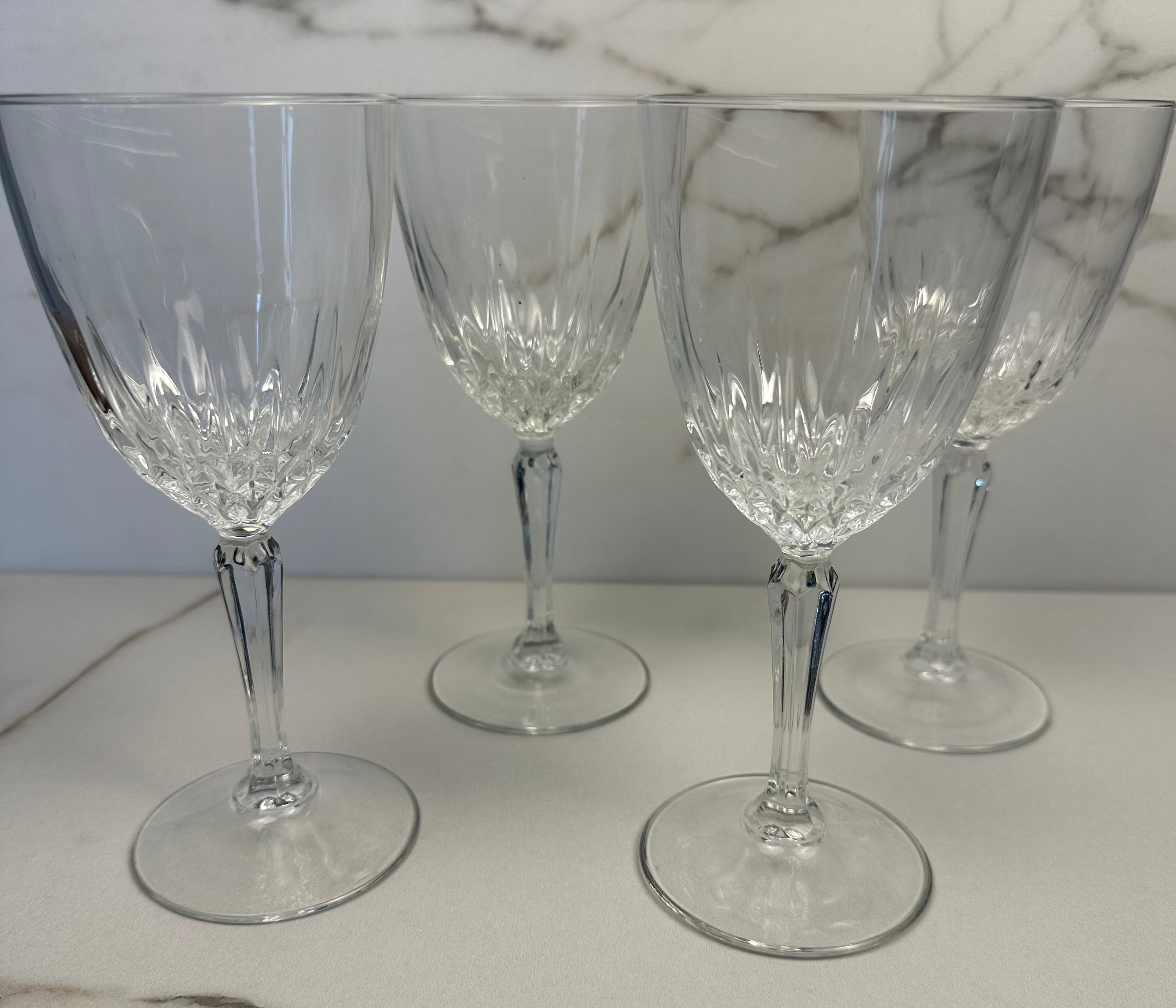 Luminarc Diamant Cristal D'Arques Frances Crystal Wine Glasses
