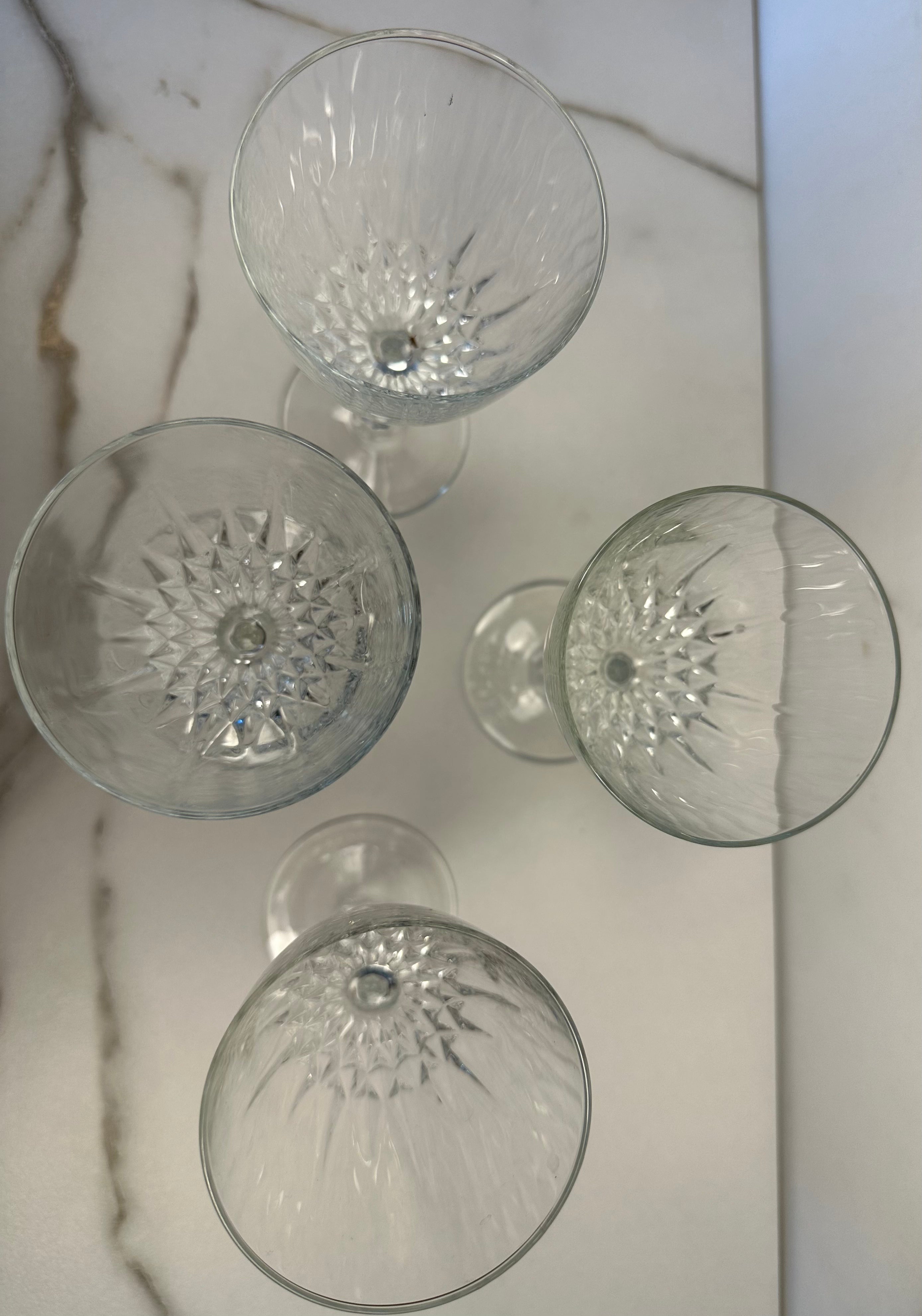 Luminarc Diamant Cristal D'Arques Frances Crystal Wine Glasses