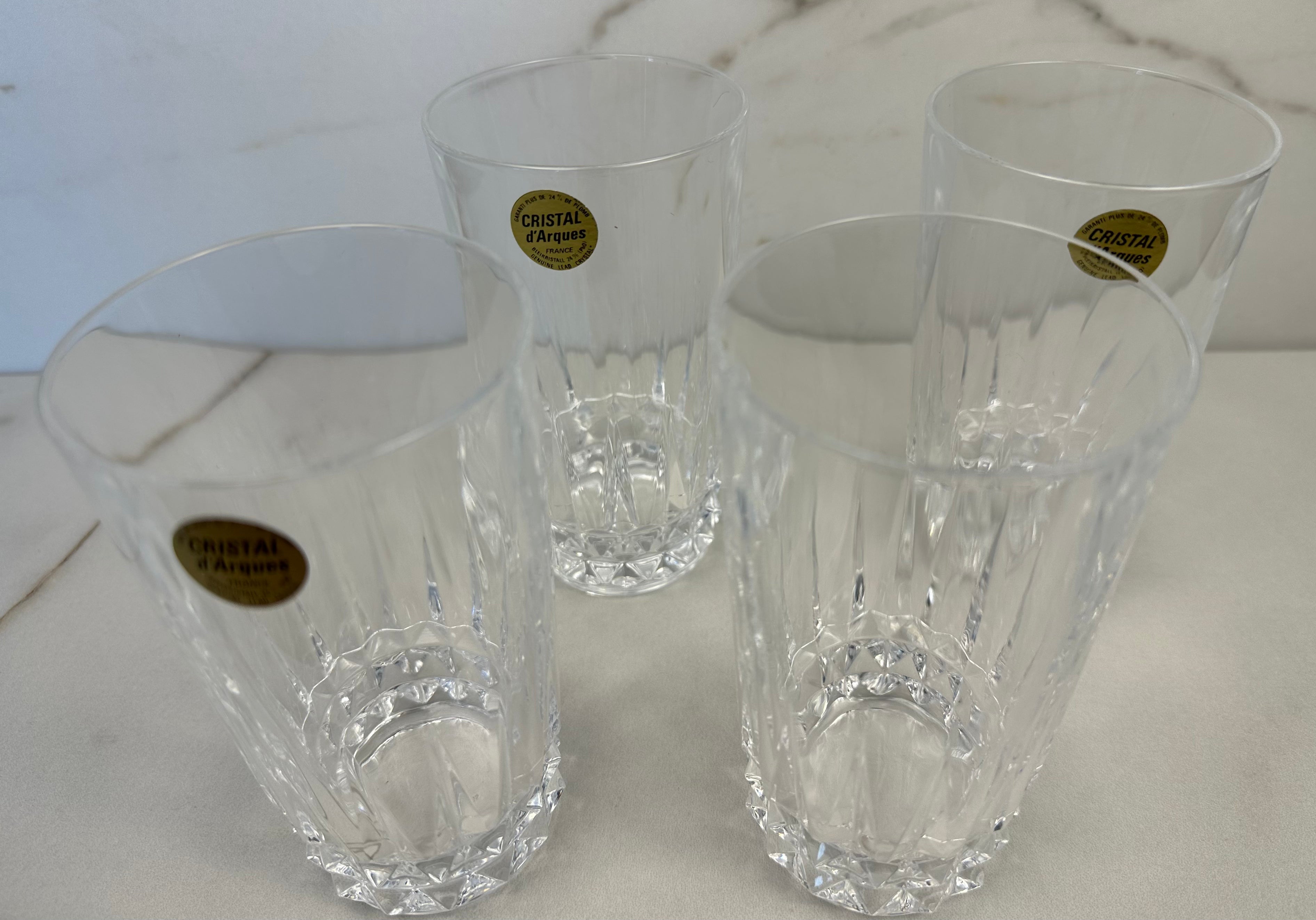 Cristal d'Arques France Barcelona High Ball Glasses