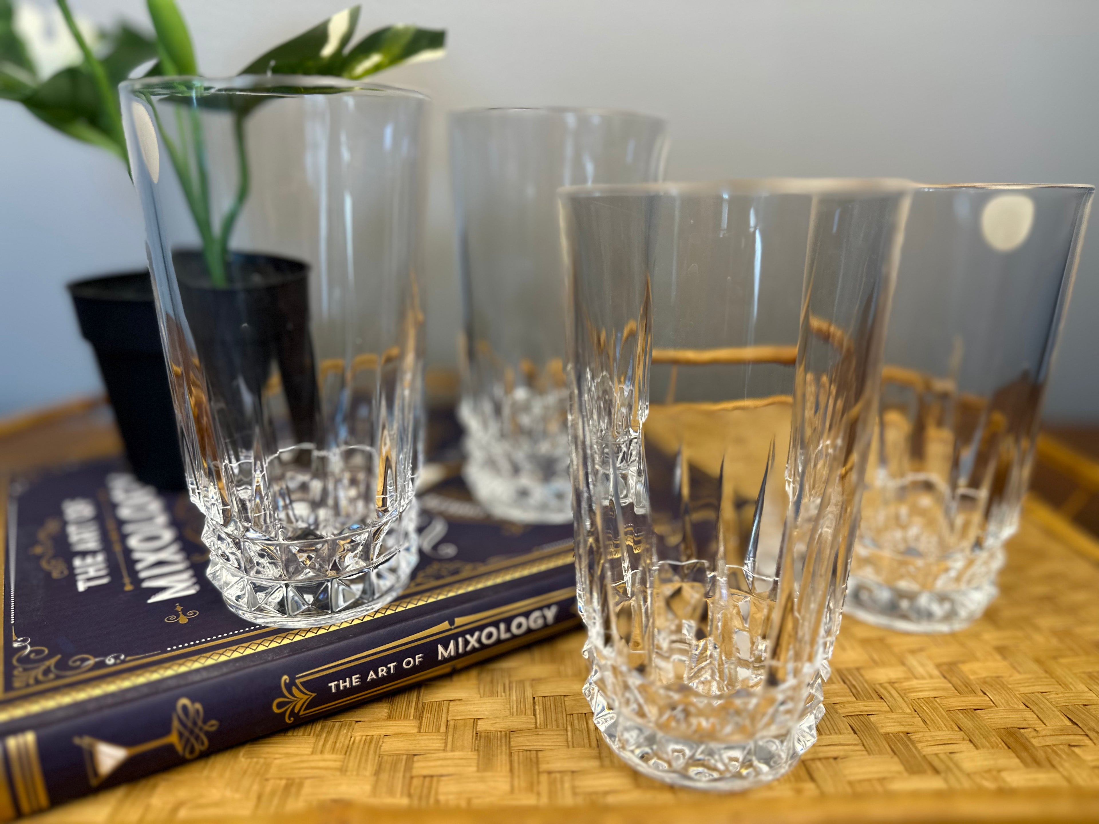 Cristal d'Arques France Barcelona High Ball Glasses