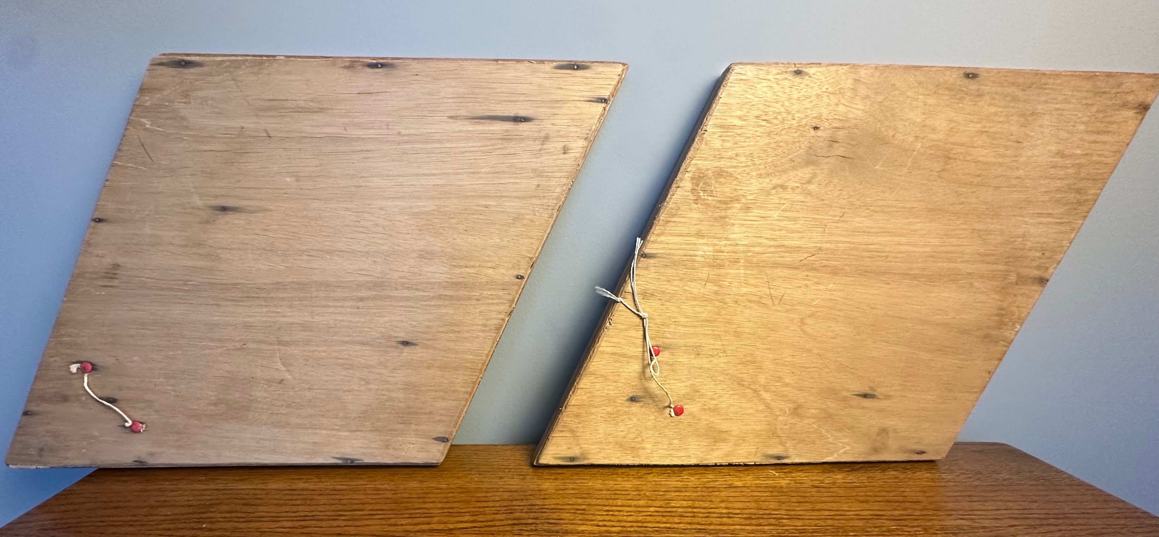 Vintage Mid-Century Carved Wood Floral Wall Art – Pair