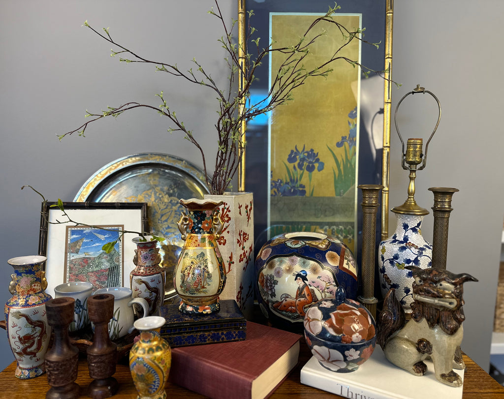 Academy of Arts – Vintage Print of Irises at Yatsuhashi by Ogata Korin (After the 6-Panel Screen, Presented in Gold Bamboo-Style Frame)