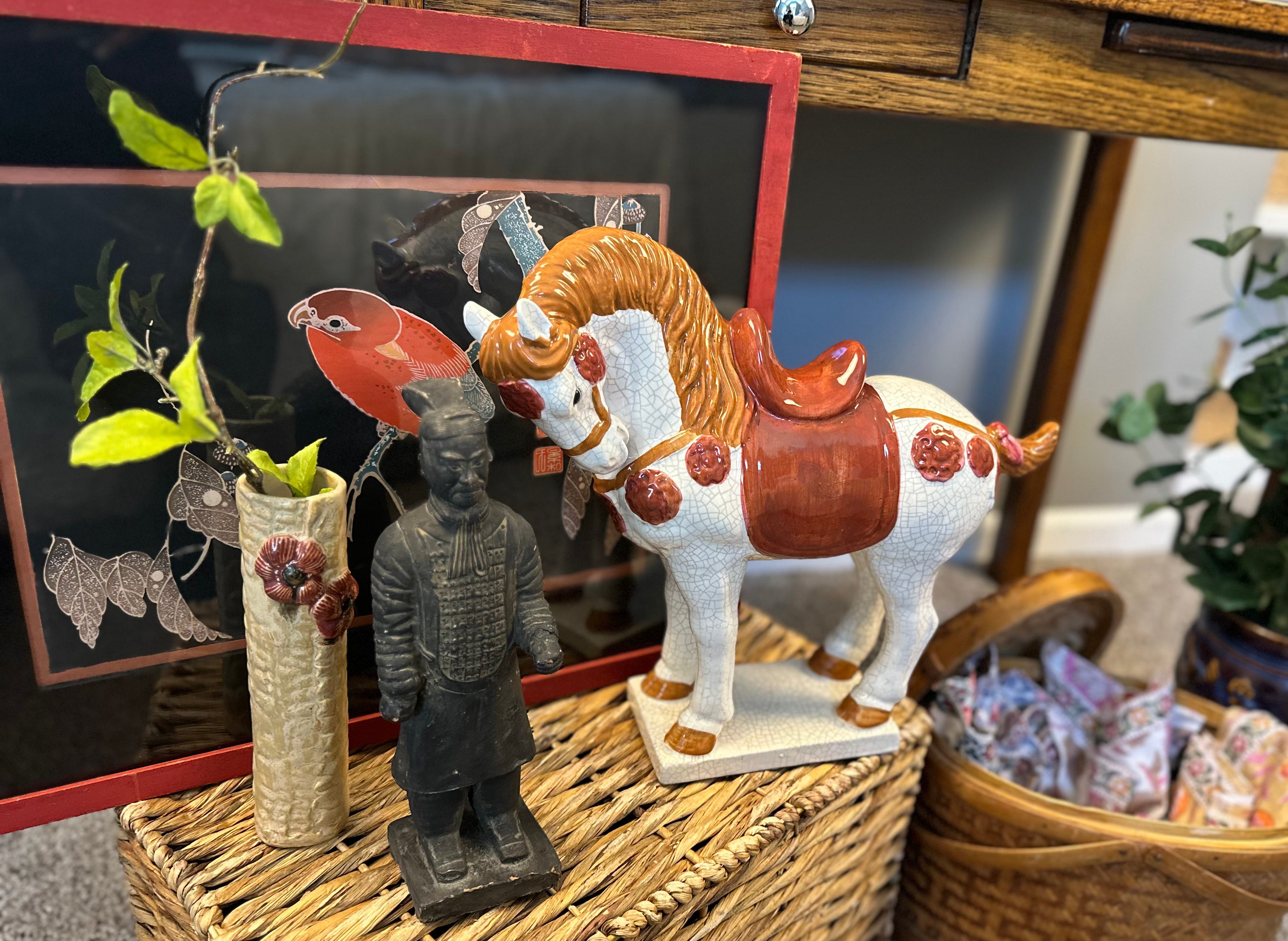 “Red Parrot on the Branch of a Tree” After Ito Jakuchu – Japanese Woodblock Print (1868–1912)