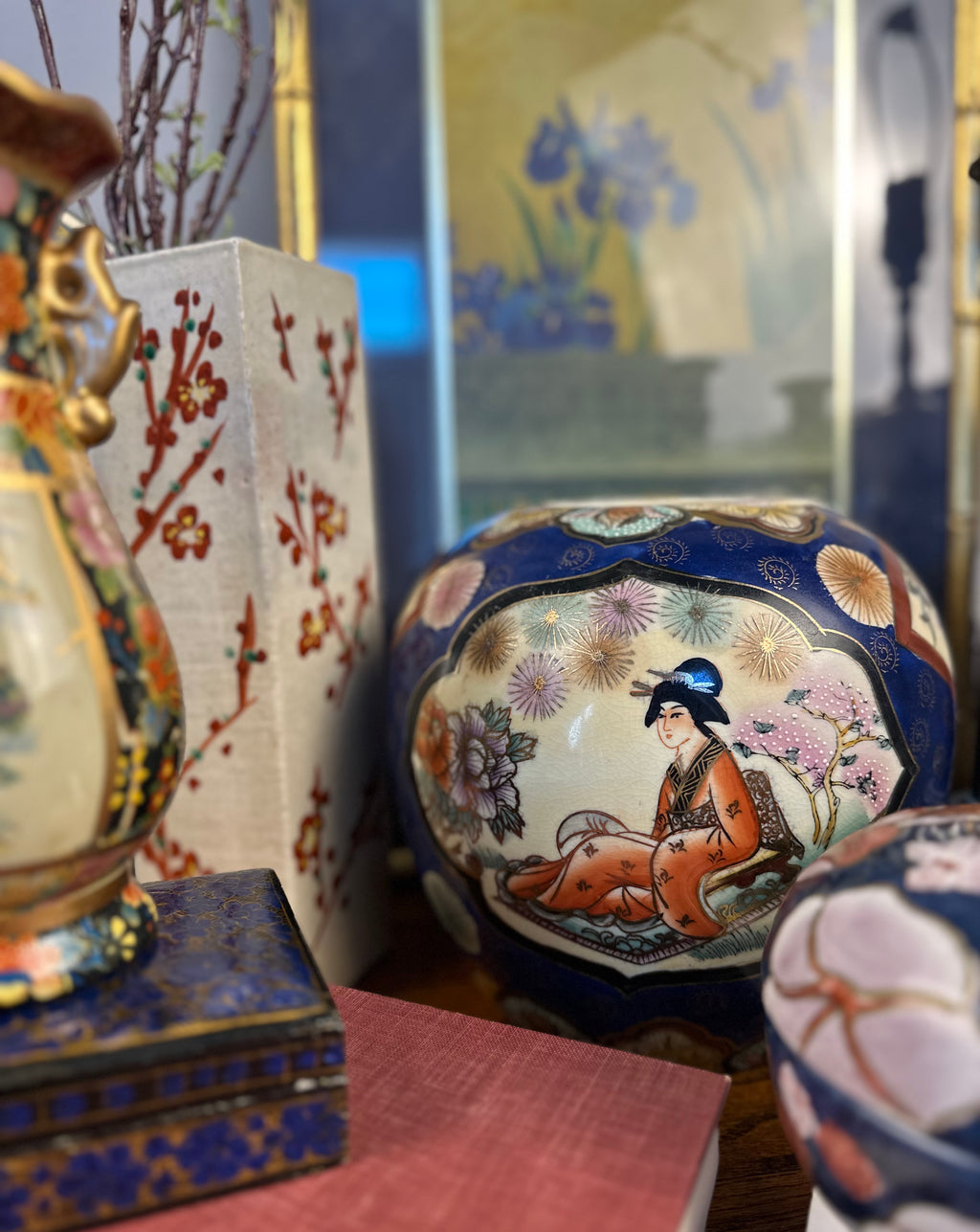 Antique Japanese Satsuma Vase