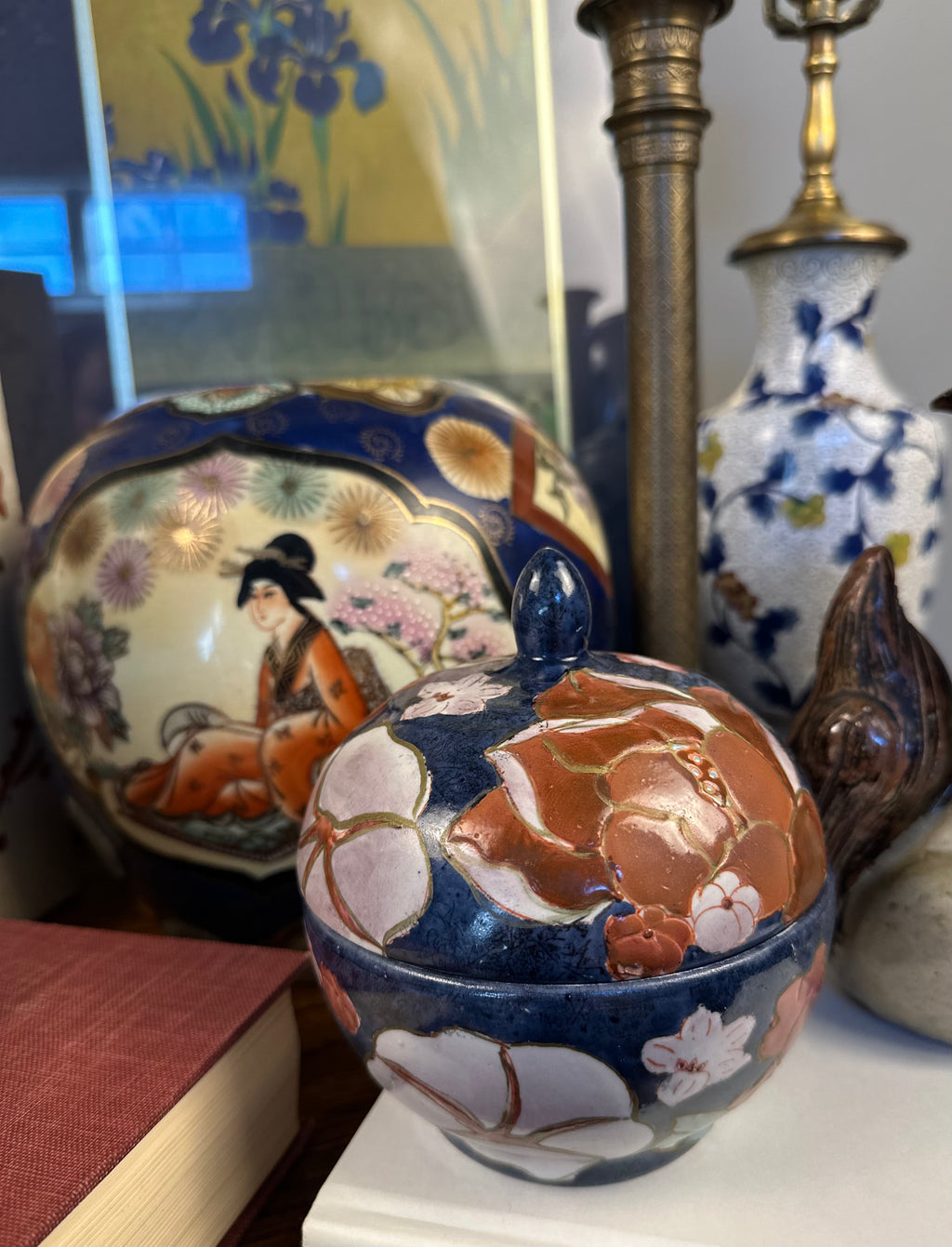 Satsuma-Style Lidded Vessel