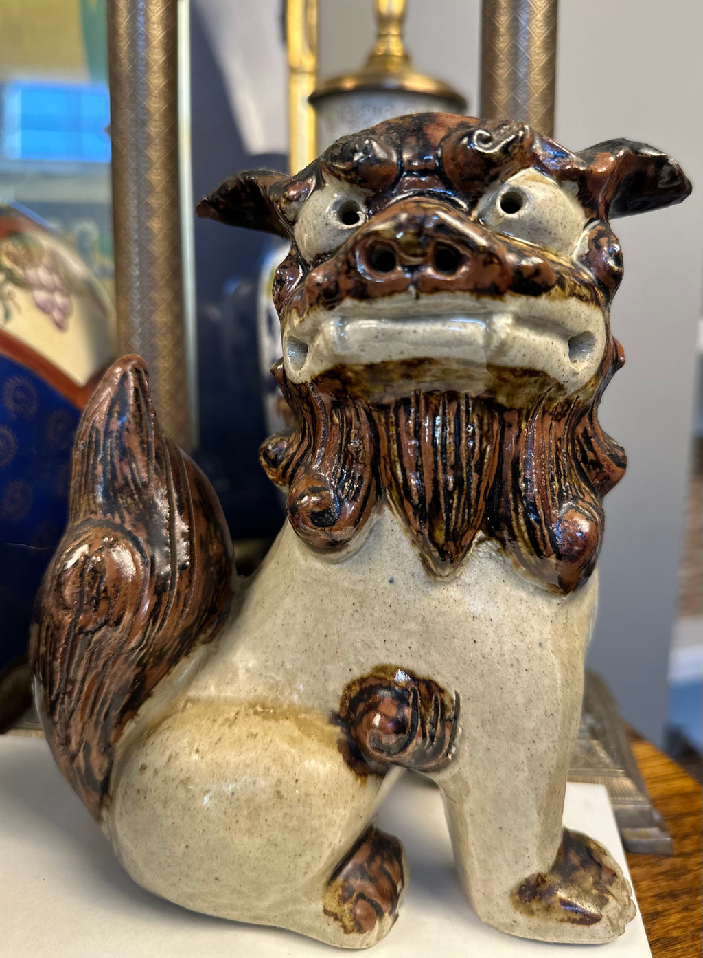 Vintage Ceramic Foo Dog (Guardian Lion)