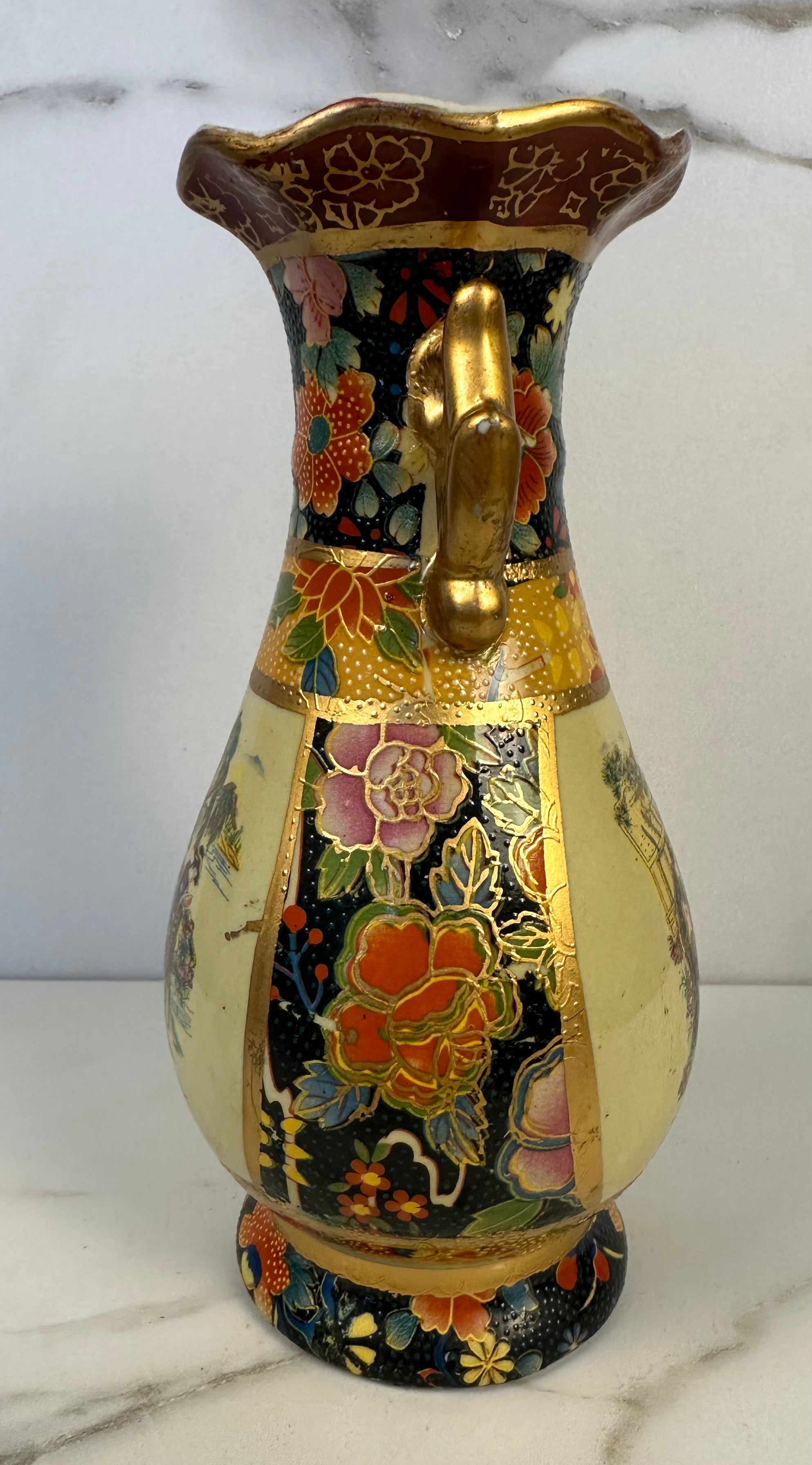 Antique Japanese Satsuma-Style Vase