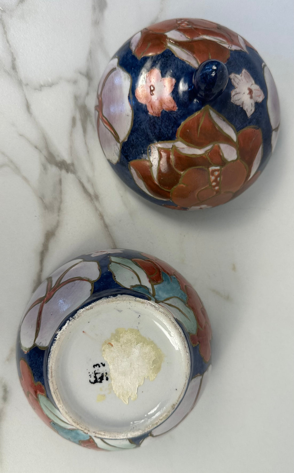 Satsuma-Style Lidded Vessel