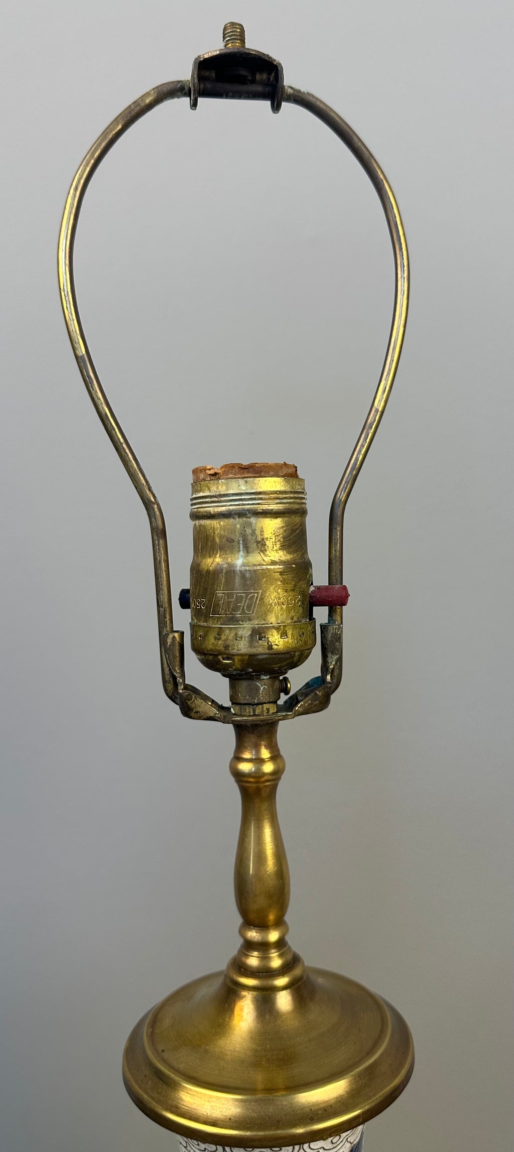 White Cloisonne Lamp