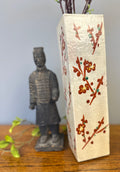 Vintage Ceramic Cherry Blossom Vase – Made in Occupied Japan (1945–1952)
