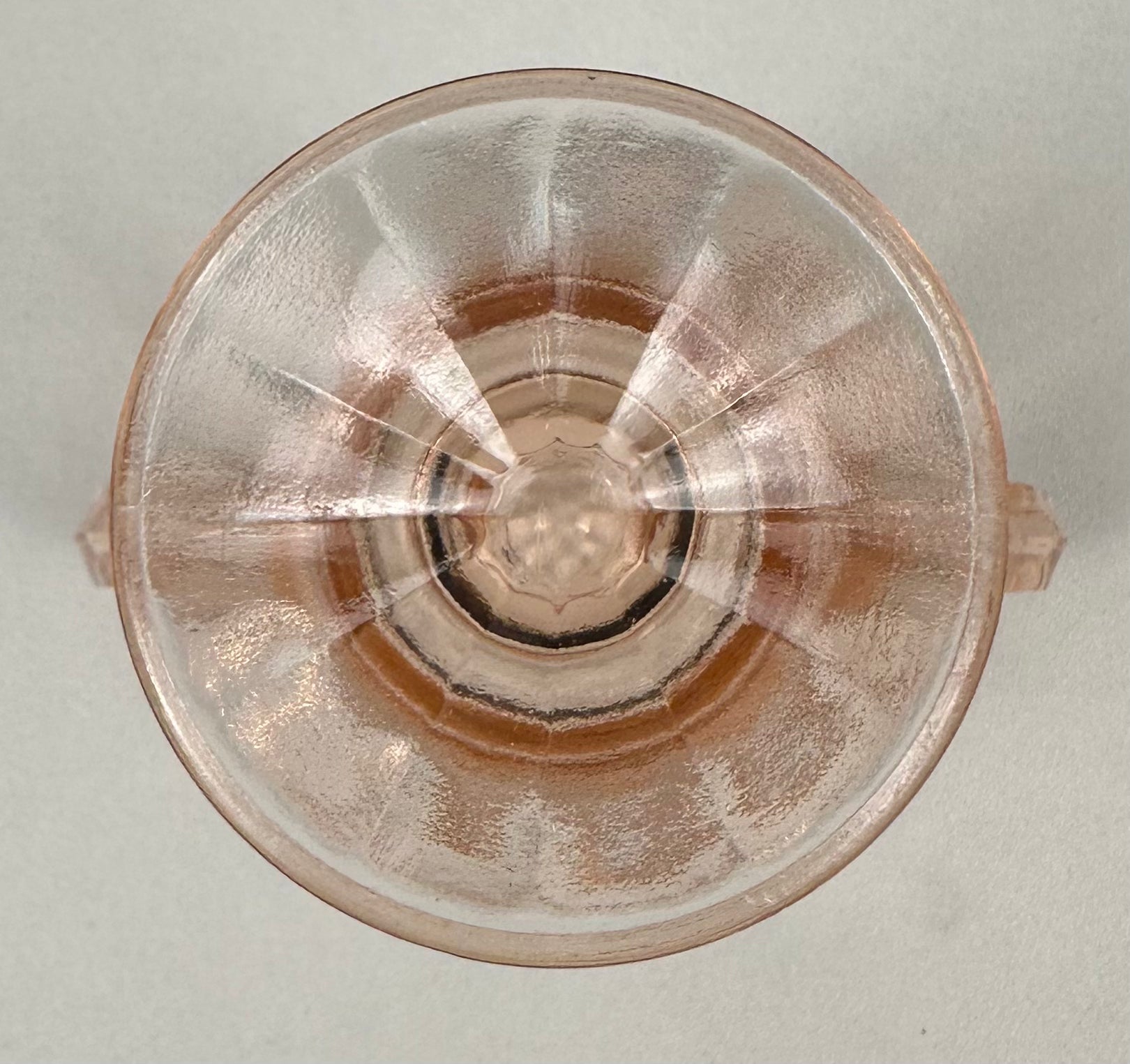 Pink Depression Glass Sugar Bowl – Block Optic Pattern Hocking Glass Company | Circa 1930–1939