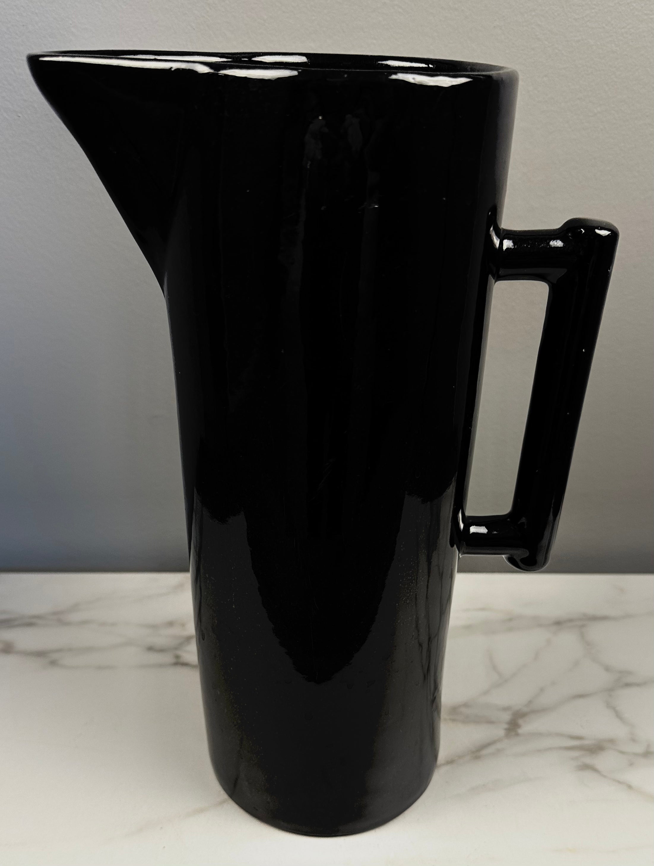 Vintage Black Dryden (Ark) Pottery Pitcher