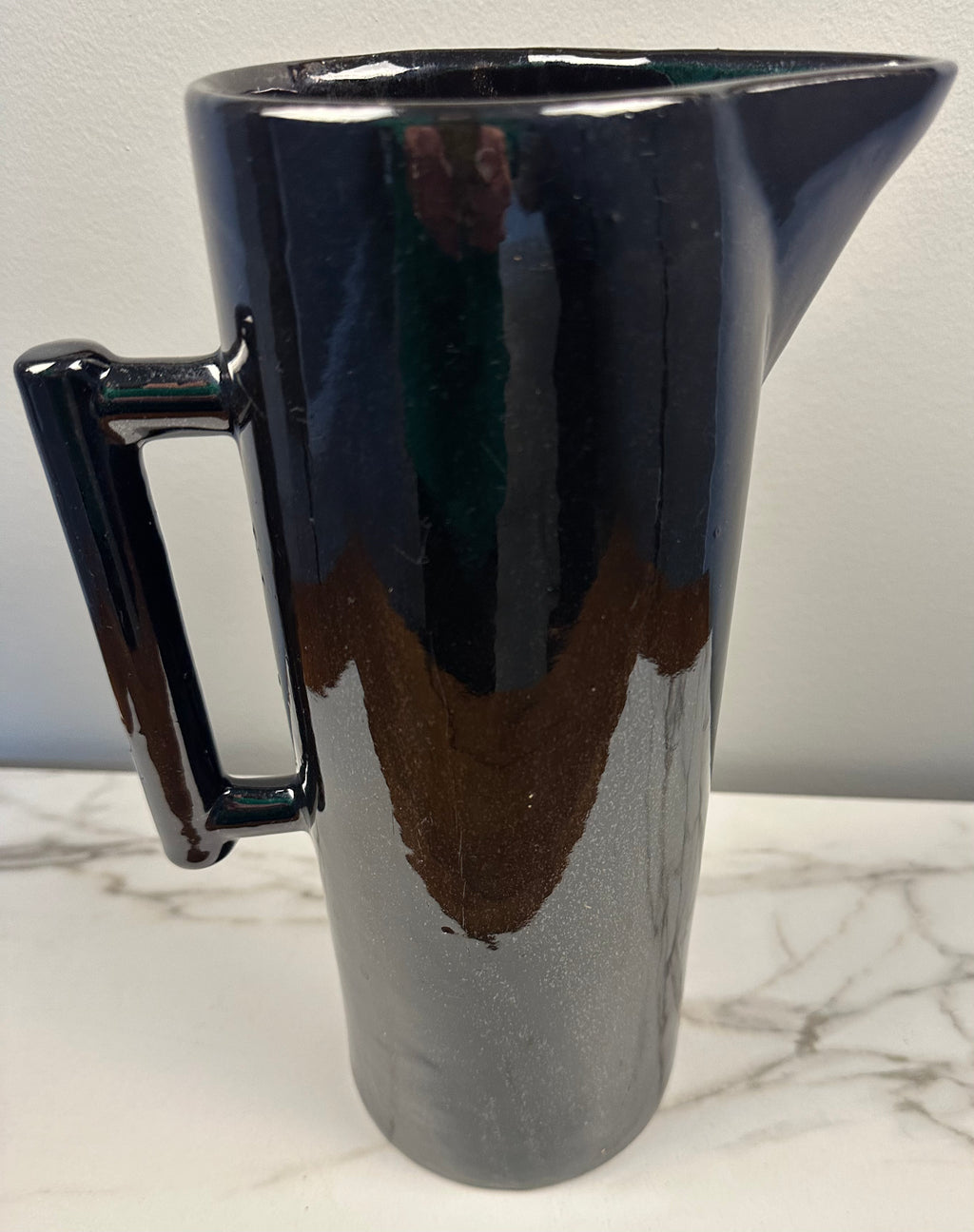 Vintage Black Dryden (Ark) Pottery Pitcher