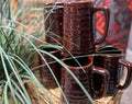 Marcrest Daisy and Dot Brown Stoneware  Mug