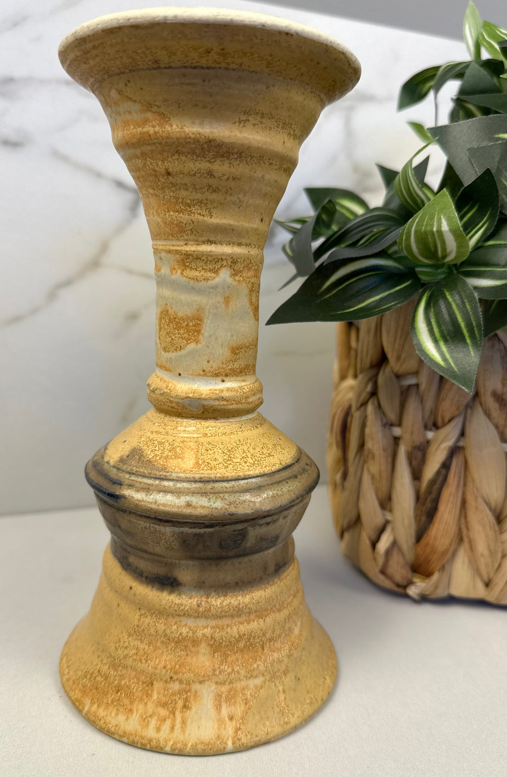 Studio Pottery Wine Goblet / Candle Holder