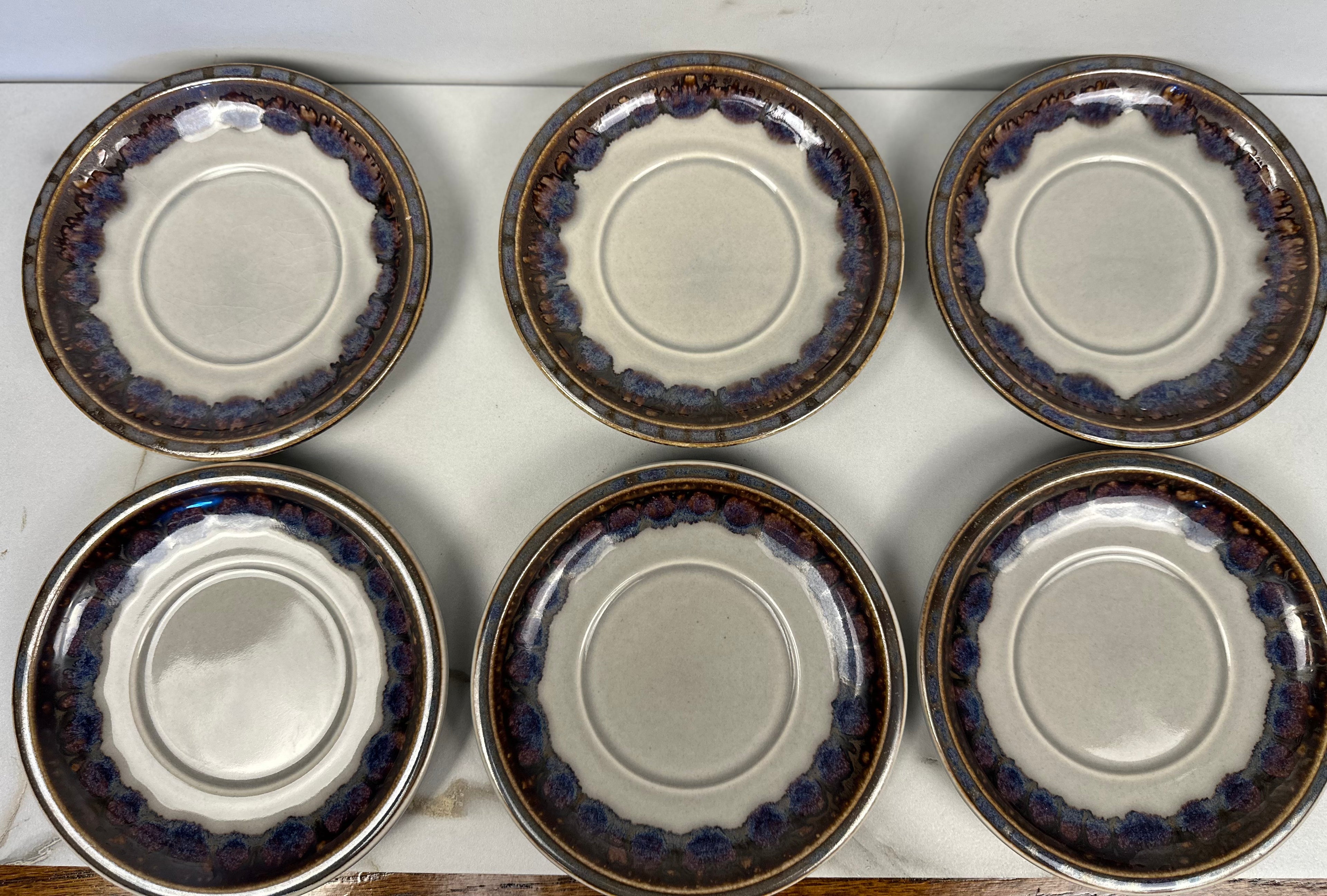 B&G Bing & Grøndahl Danish Stoneware – "Mexico" Pattern Saucer