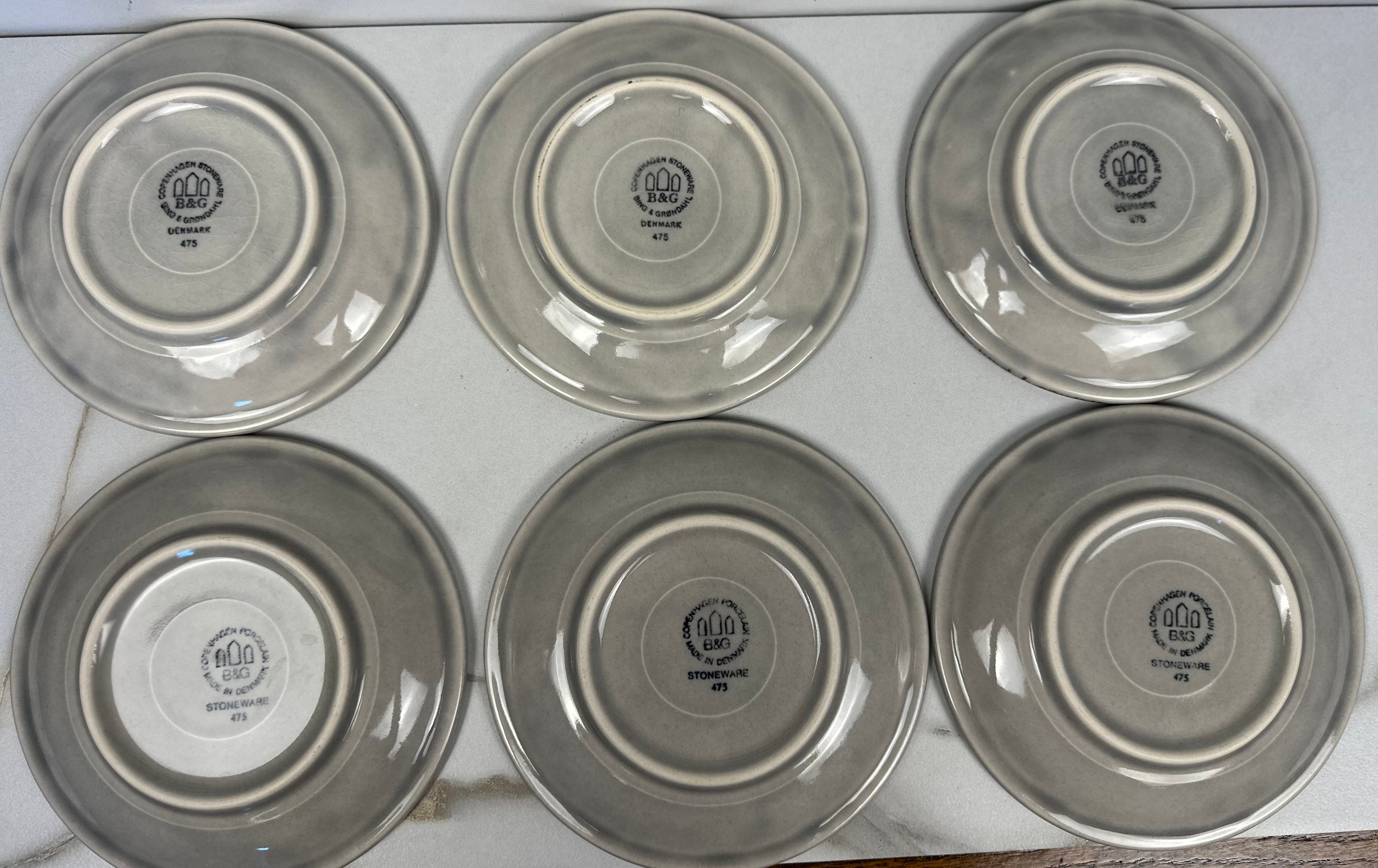 B&G Bing & Grøndahl Danish Stoneware – "Mexico" Pattern Saucer