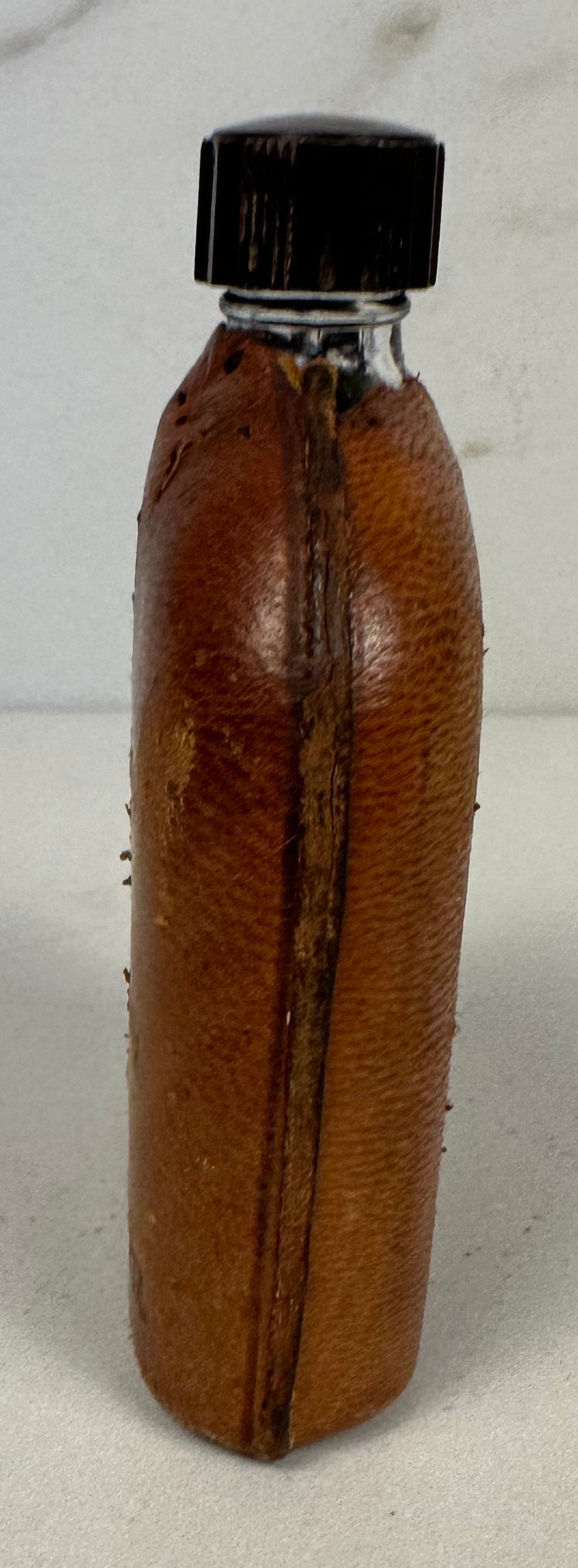Leather Wrapped Souvenir Flask From Sequoia National Park