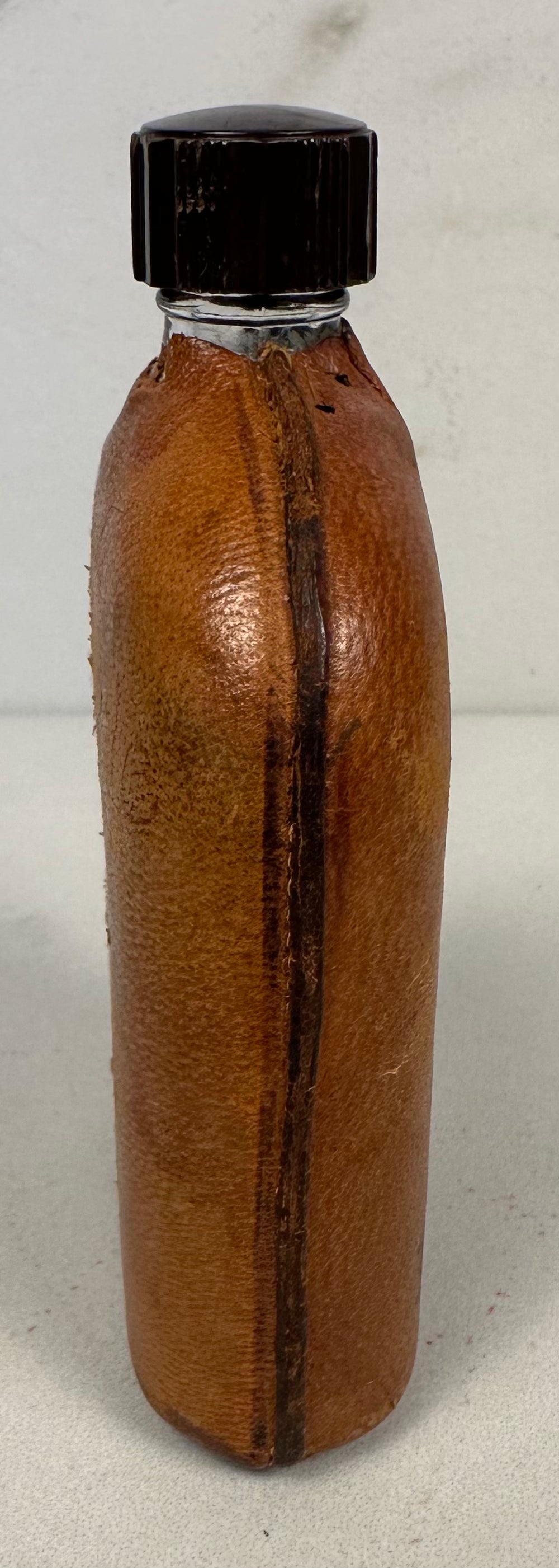Leather Wrapped Souvenir Flask From Sequoia National Park