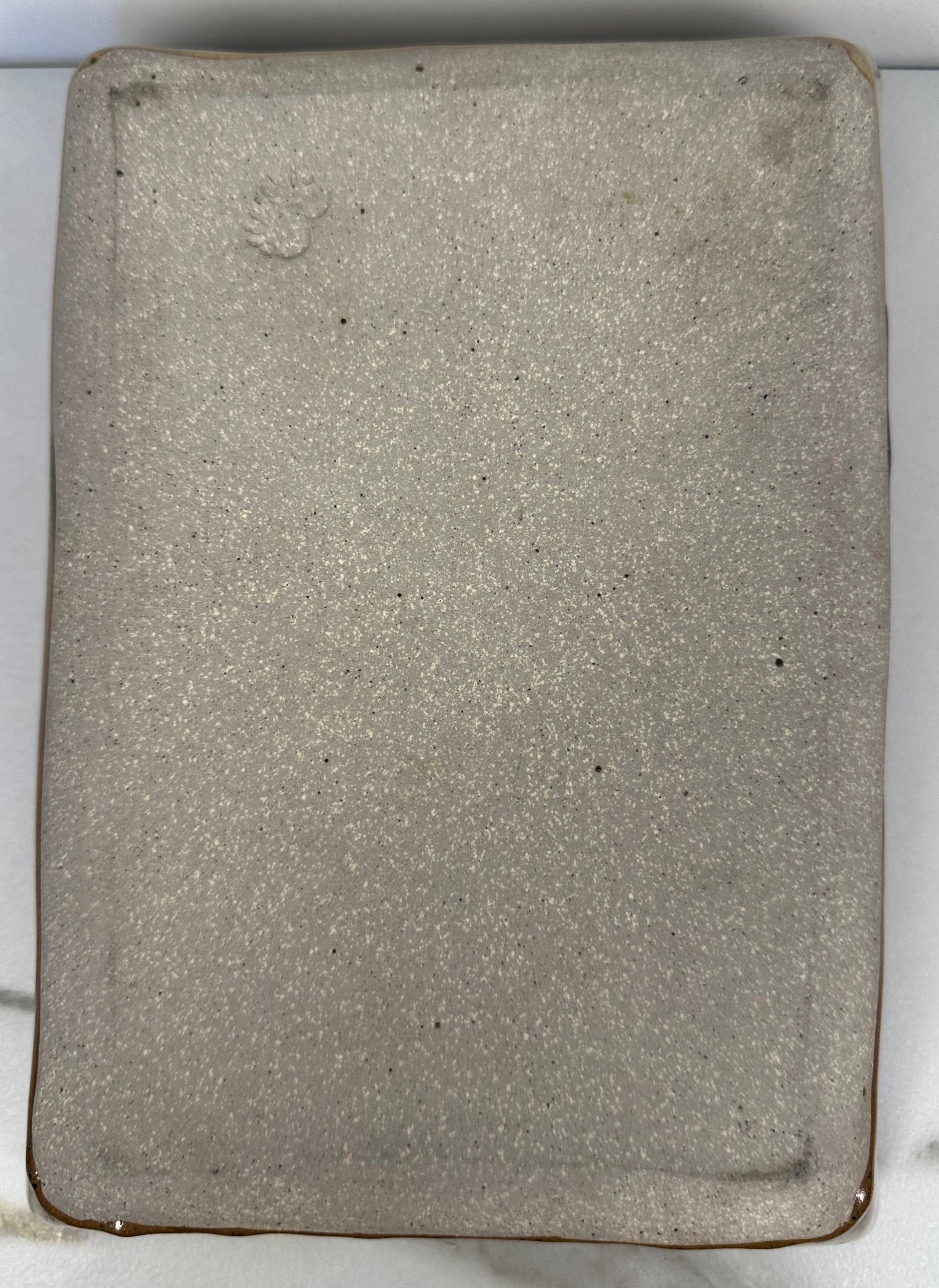 Rectangular  Studio Pottery Bowl – Artist Mark