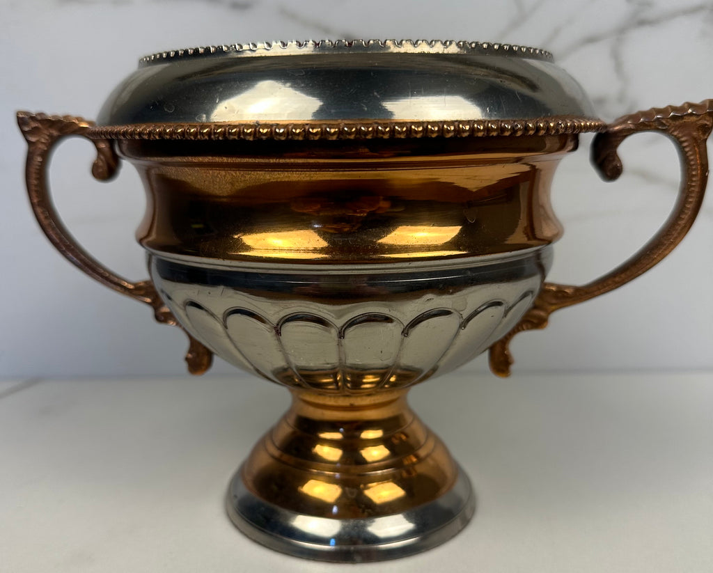Bronze and Silver Handled Vase