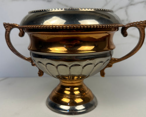Bronze and Silver Handled Vase