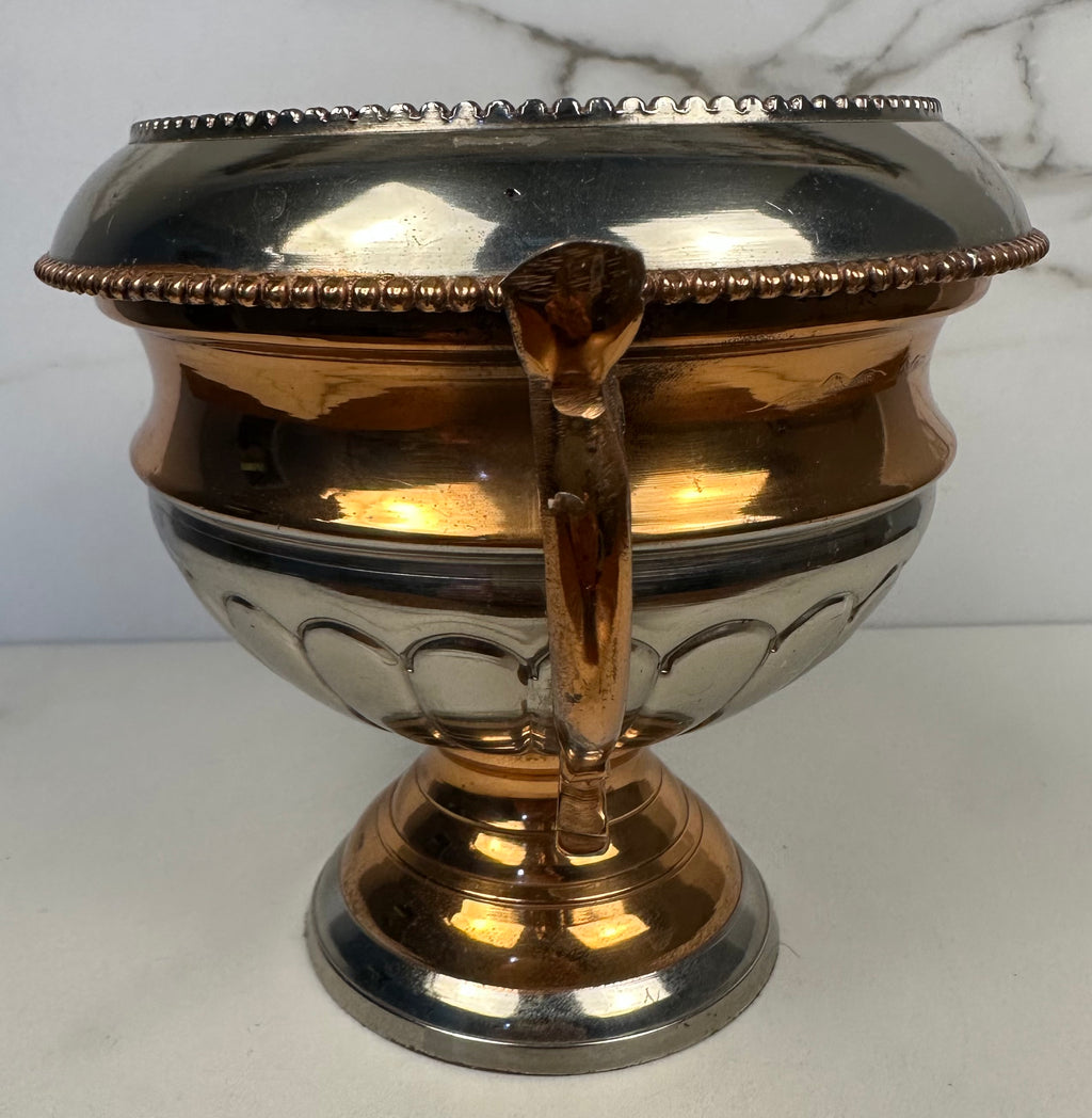 Bronze and Silver Handled Vase
