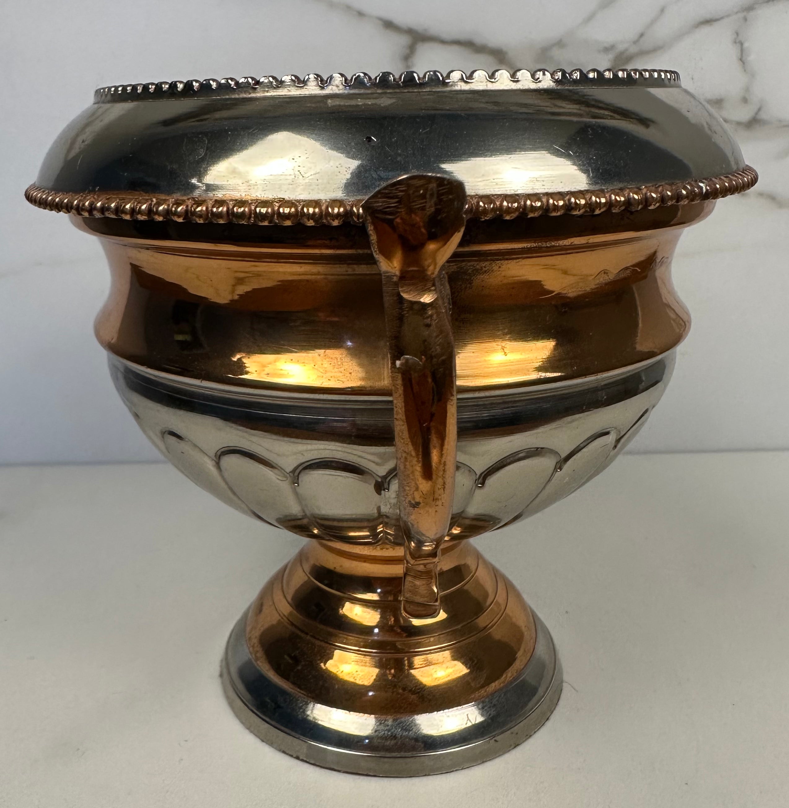 Bronze and Silver Handled Vase