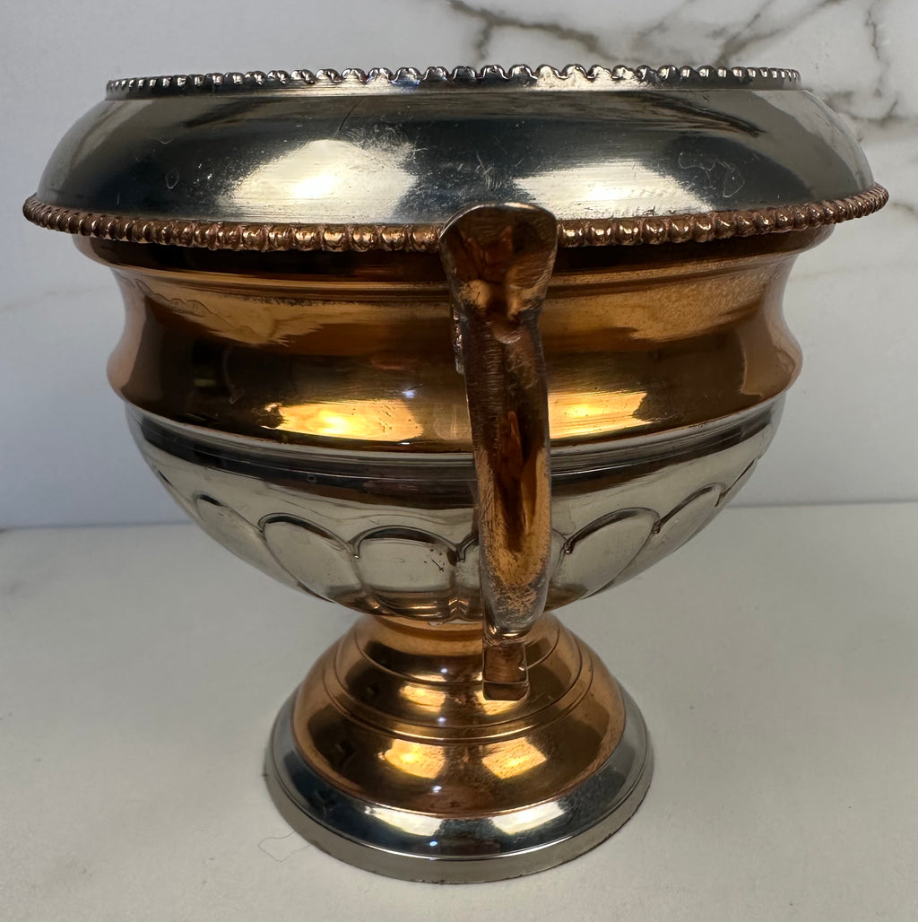 Bronze and Silver Handled Vase
