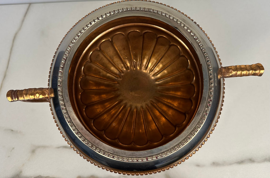 Bronze and Silver Handled Vase