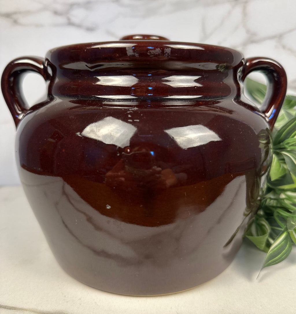 McCoy Brown Bean Stoneware Pot