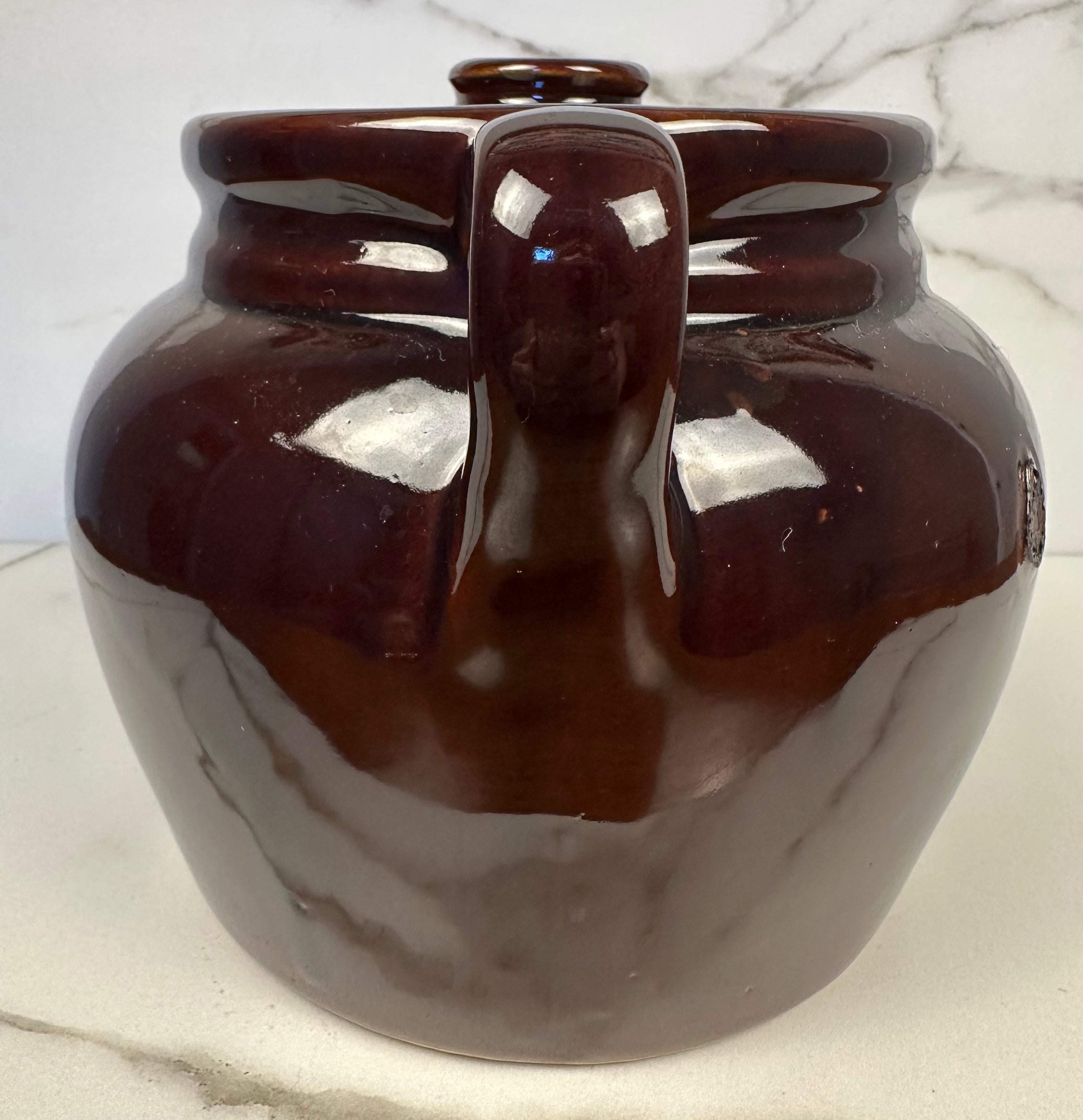 McCoy Brown Bean Stoneware Pot