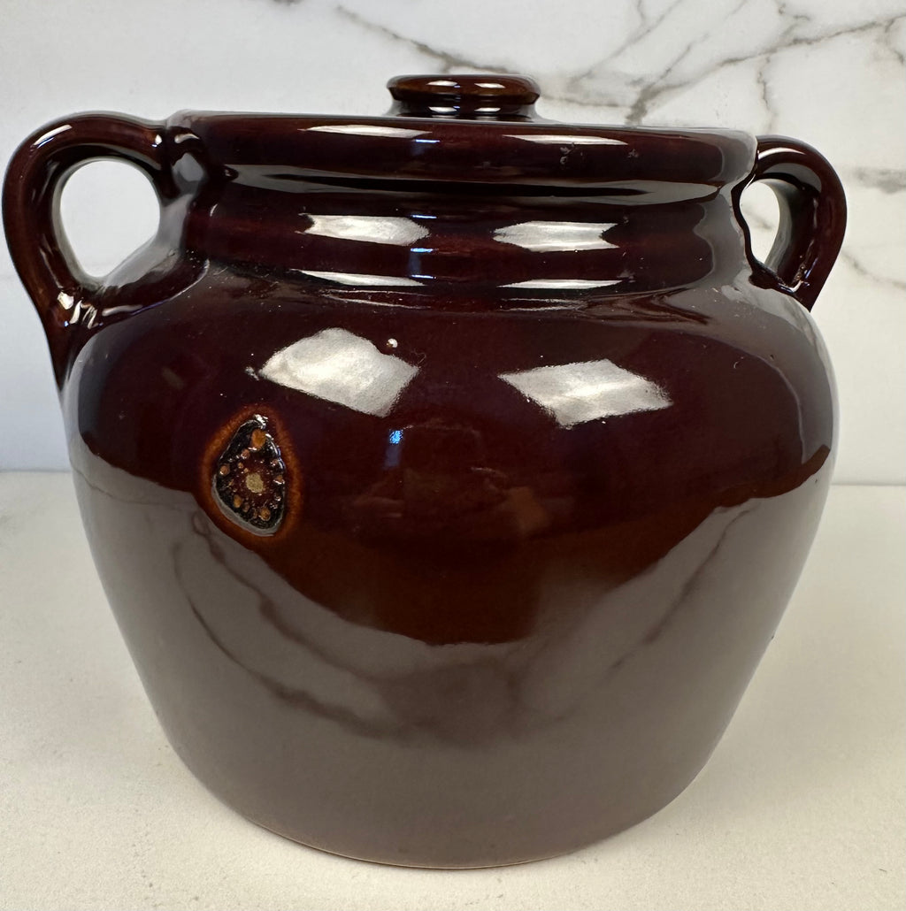 McCoy Brown Bean Stoneware Pot