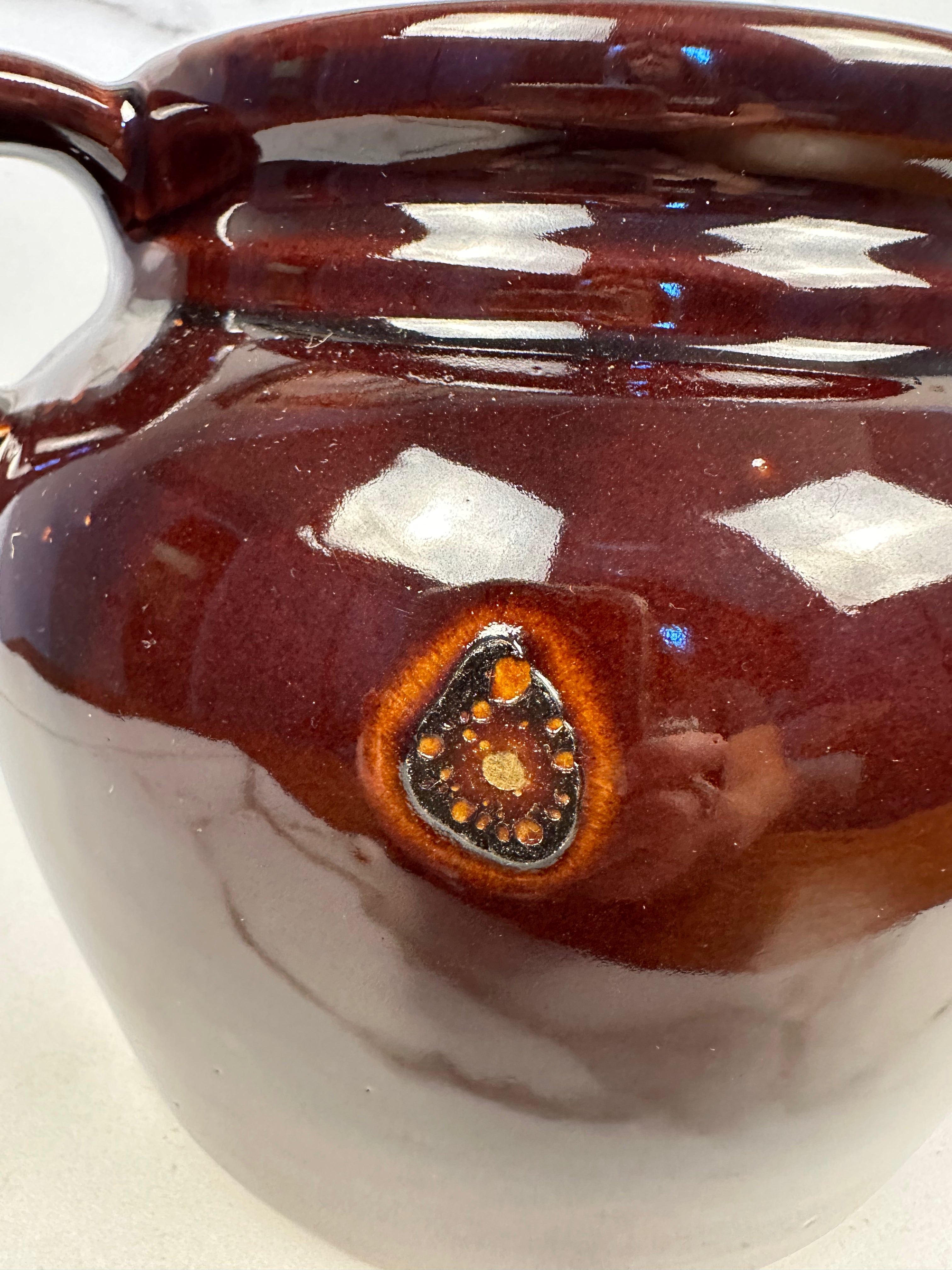 McCoy Brown Bean Stoneware Pot