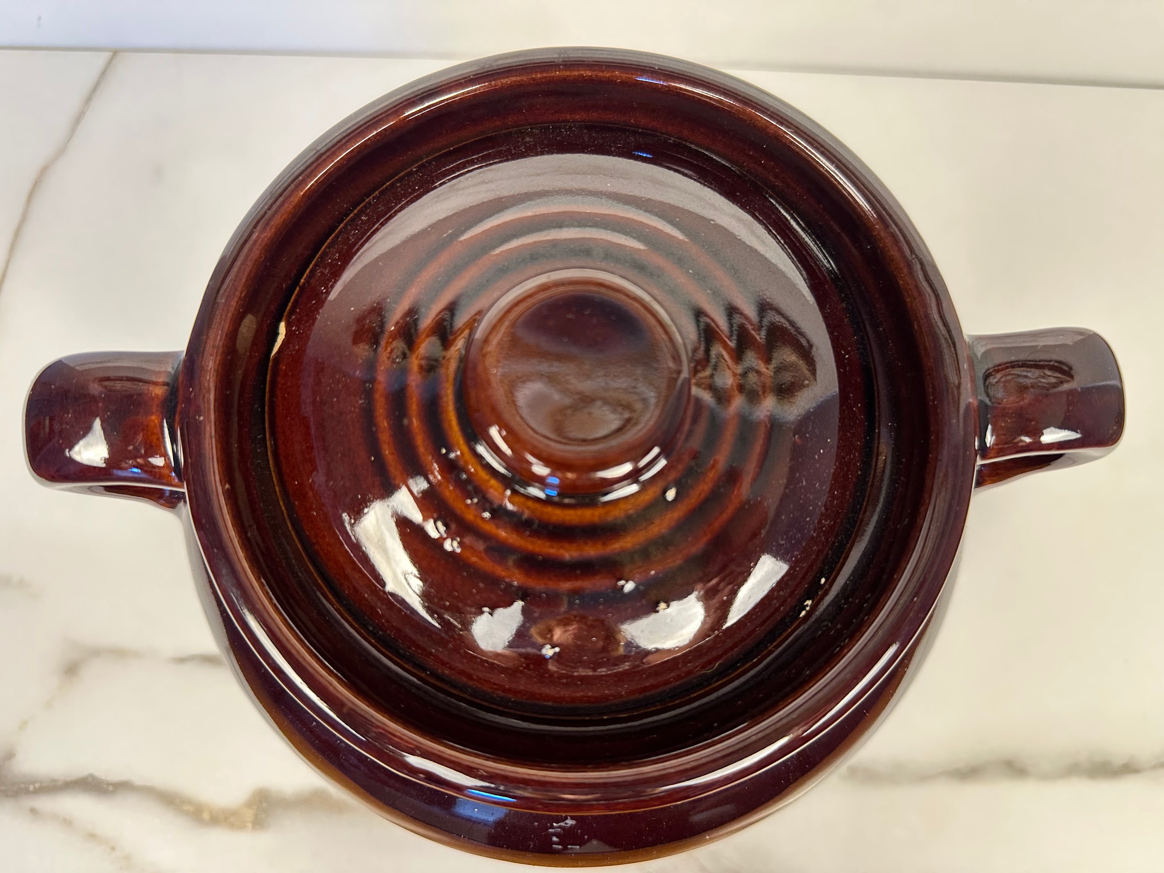 McCoy Brown Bean Stoneware Pot