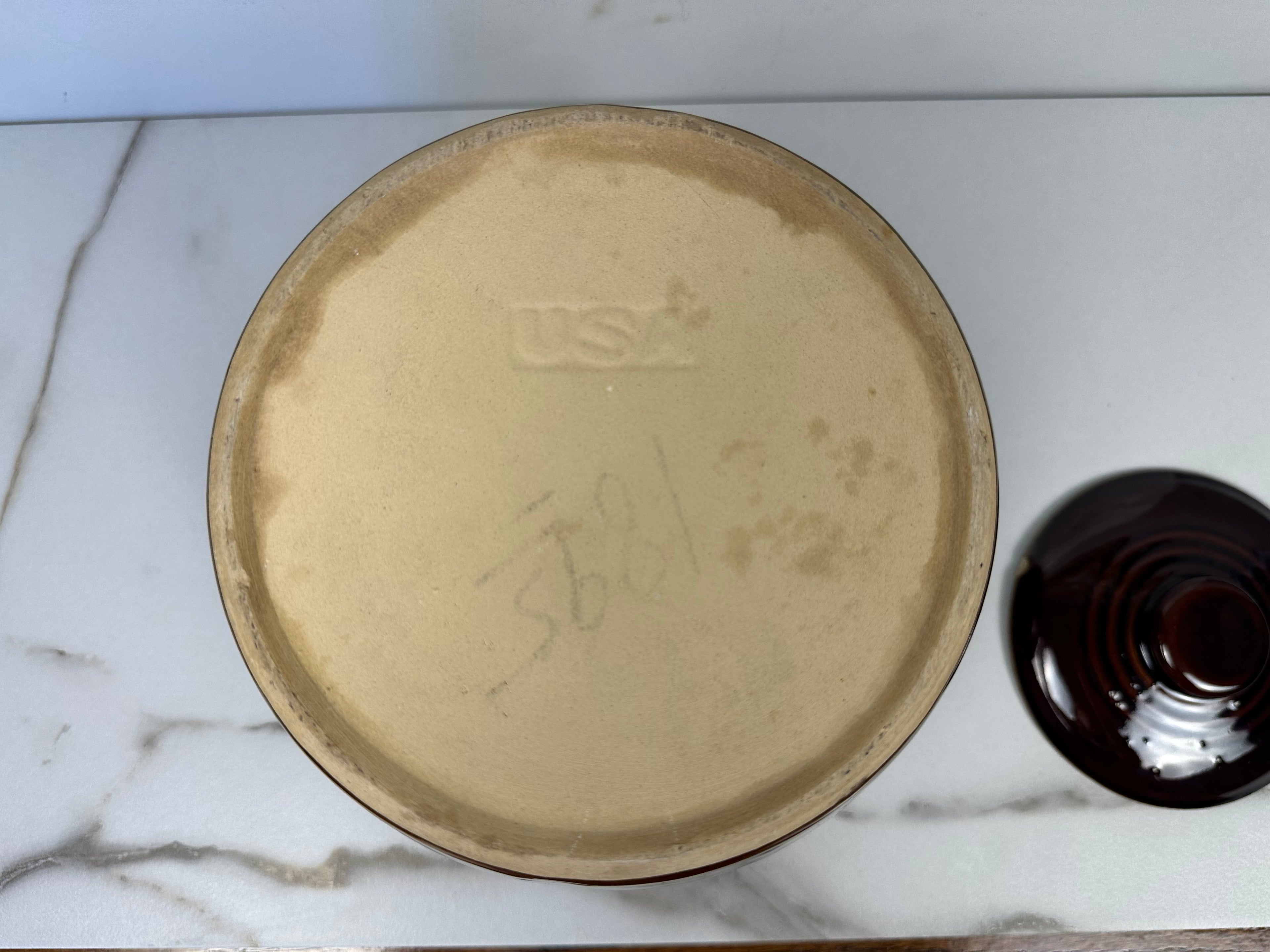 McCoy Brown Bean Stoneware Pot