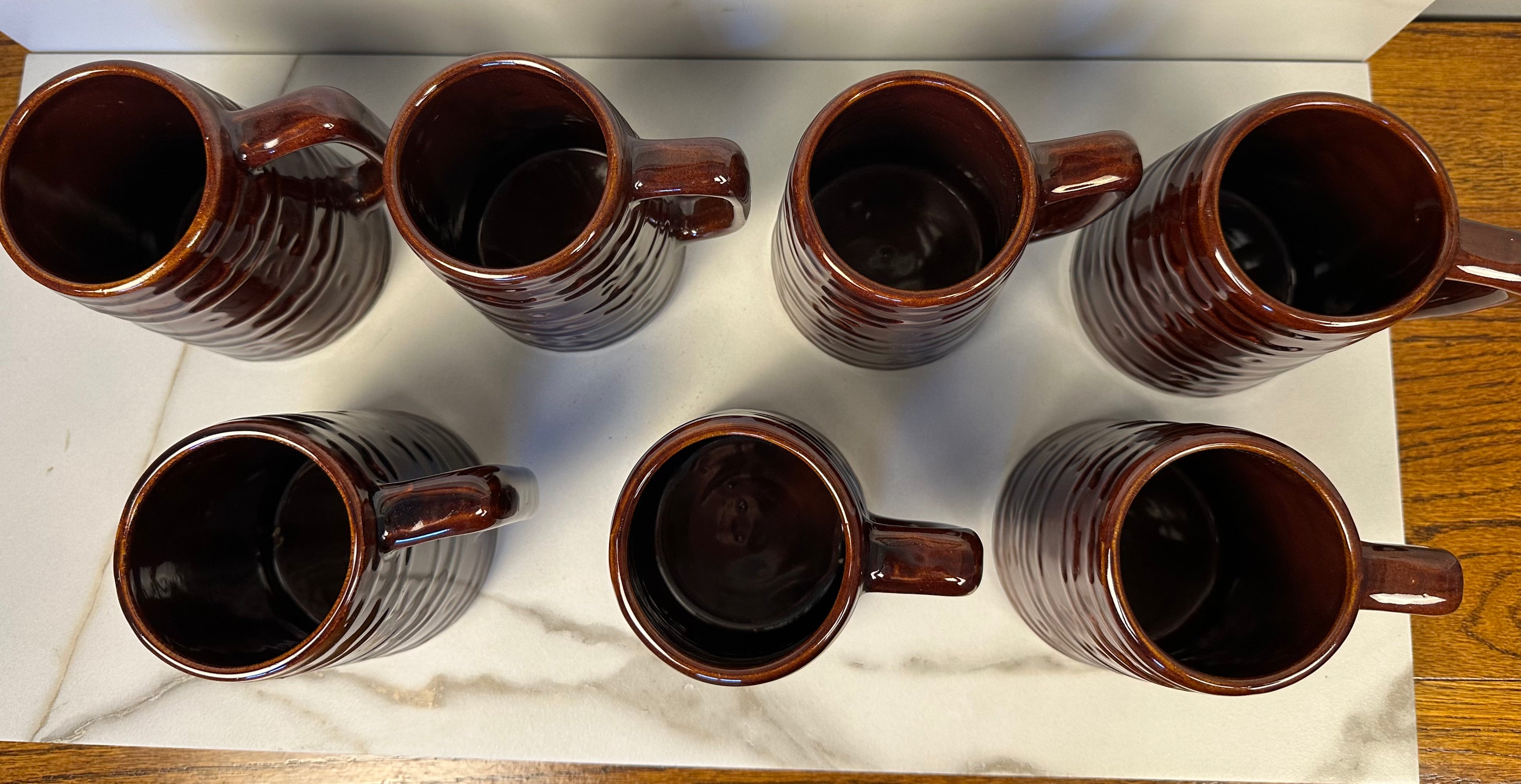 Marcrest Daisy and Dot Brown Stoneware  Mug